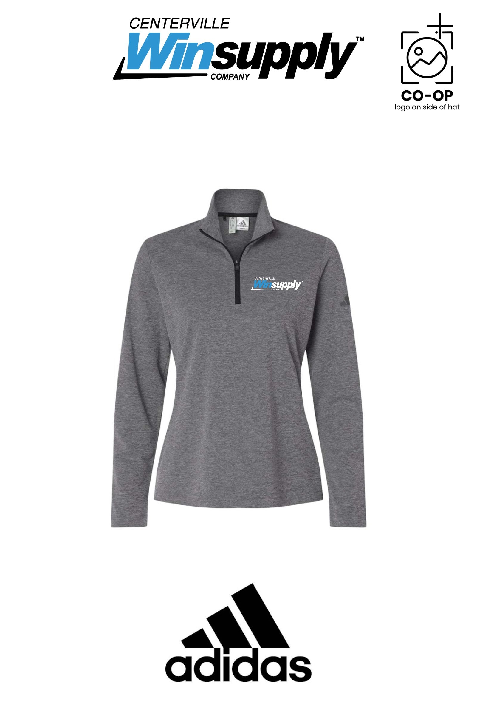Adidas Women's Lightweight Quarter-Zip Pullover - Winsupply Centerville OH