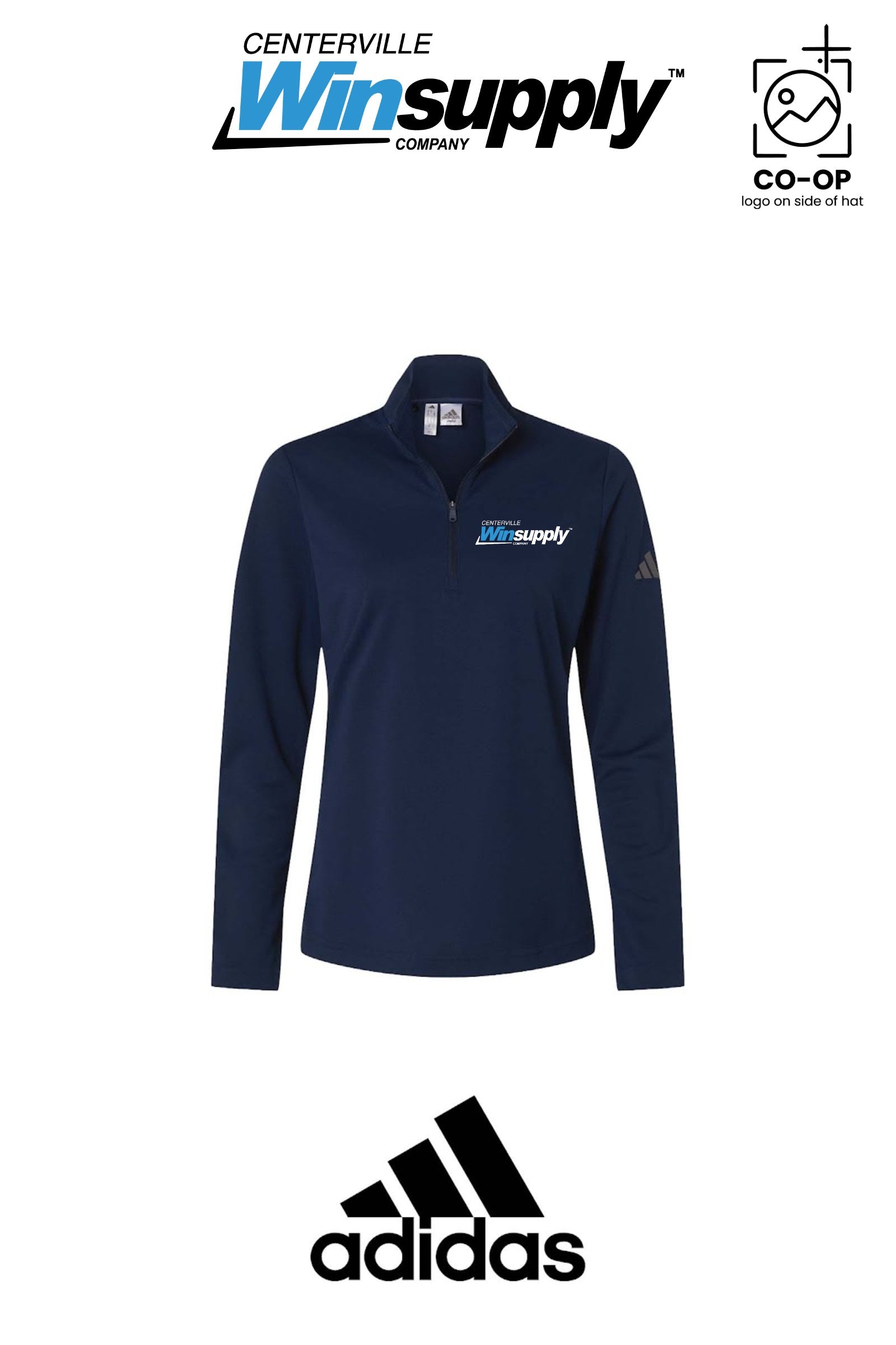 Adidas Women's Lightweight Quarter-Zip Pullover - Winsupply Centerville OH