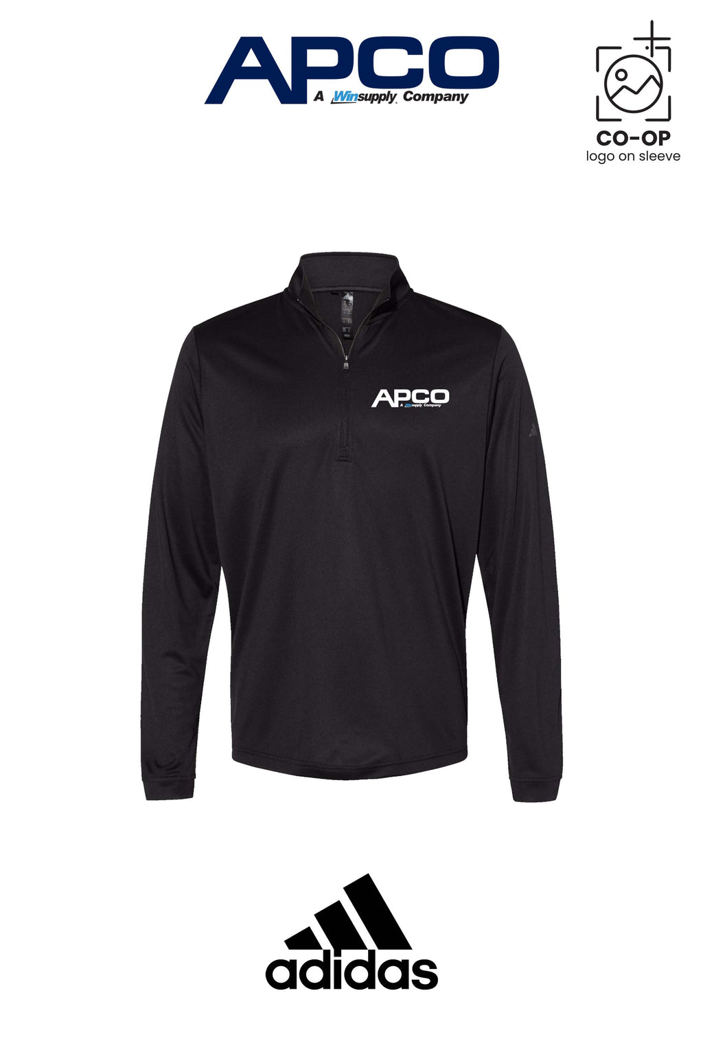 Adidas Mens Ultimate365 Lightweight Quarter-Zip Pullover - APCO Supply - Indianapolis