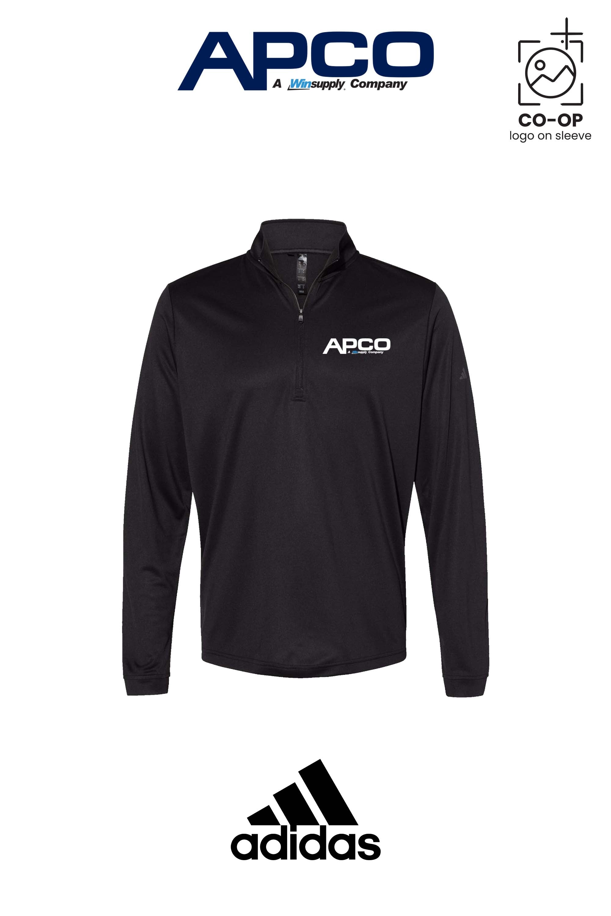 Adidas Mens Ultimate365 Lightweight Quarter-Zip Pullover - APCO Supply - Indianapolis