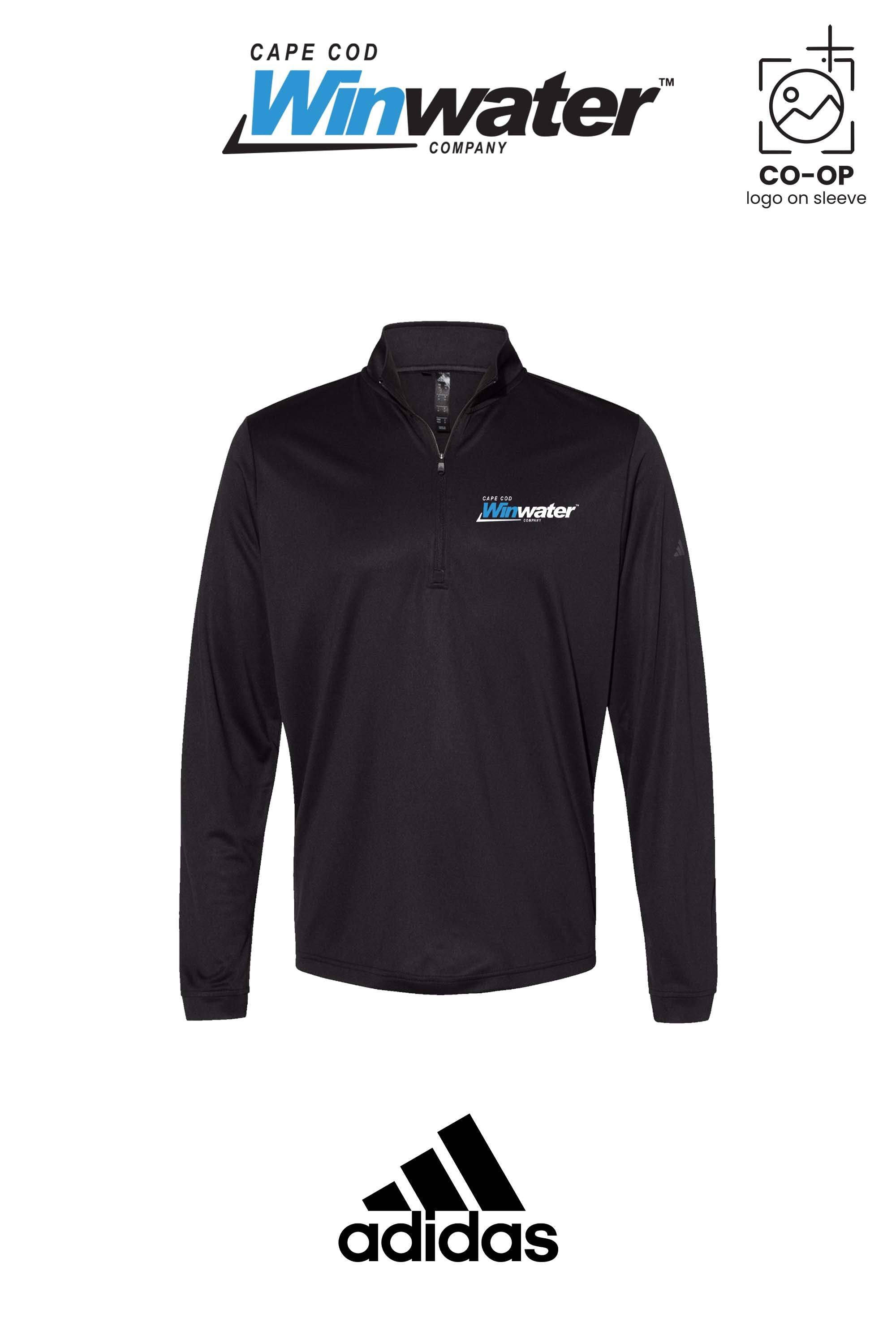 Adidas Mens Ultimate365 Lightweight Quarter-Zip Pullover - Winwater Cape Cod
