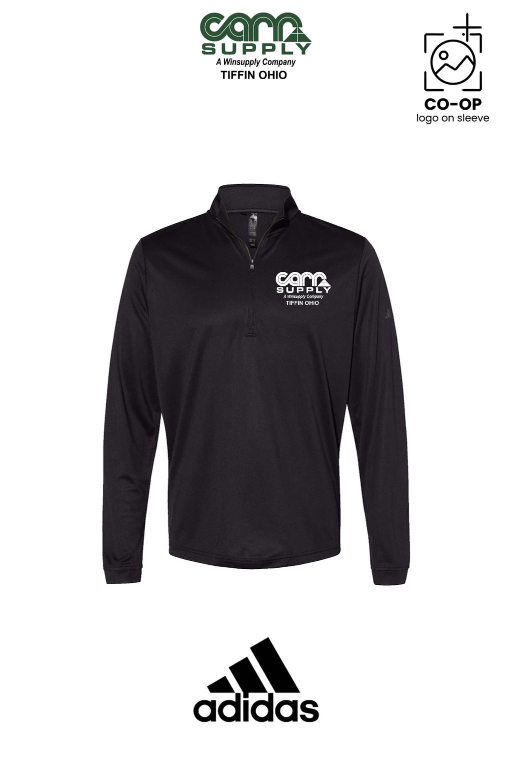Adidas Mens Ultimate365 Lightweight Quarter-Zip Pullover - Carr Supply - Tiffin