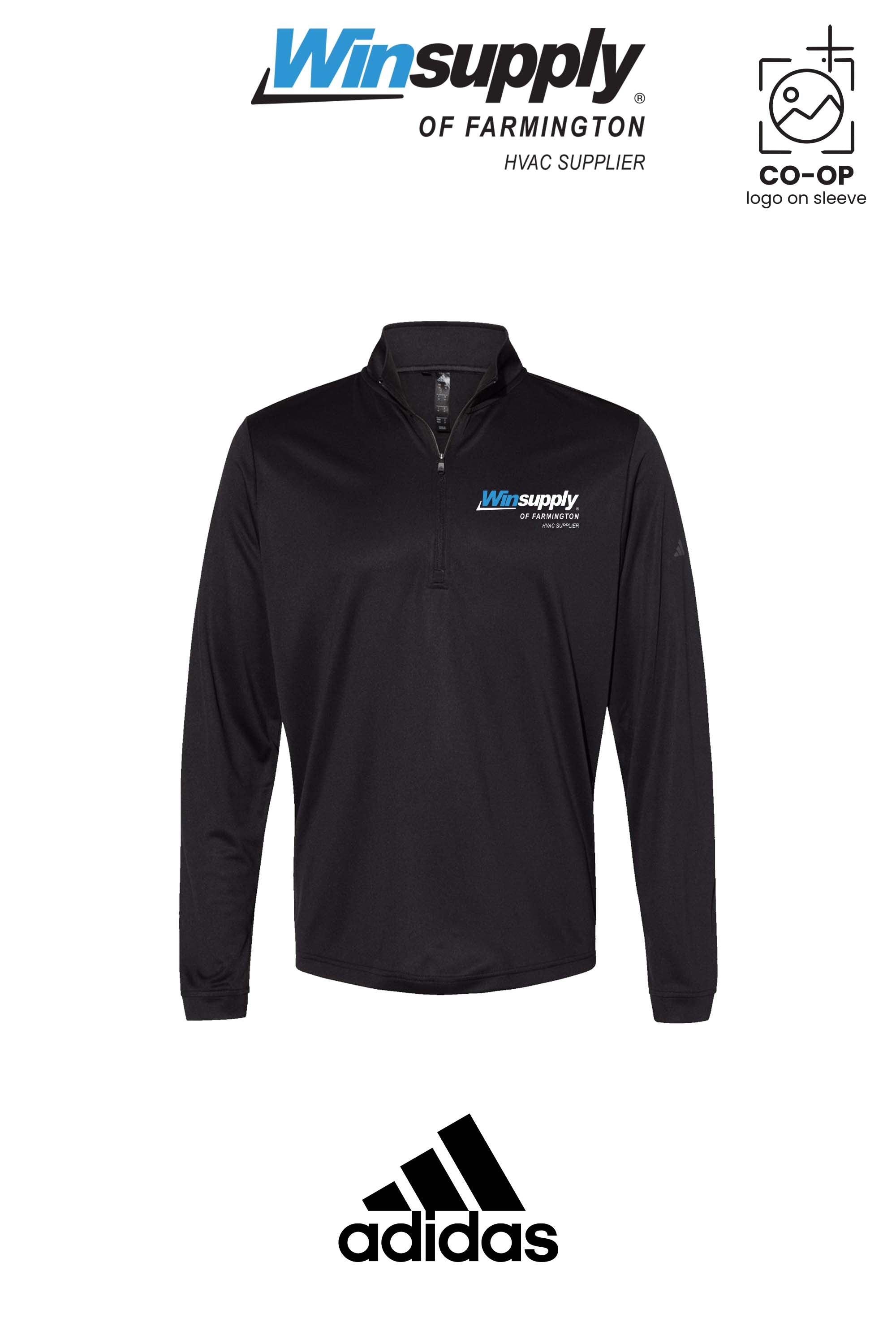 Adidas Mens Ultimate365 Lightweight Quarter-Zip Pullover - Winsupply of Farmington