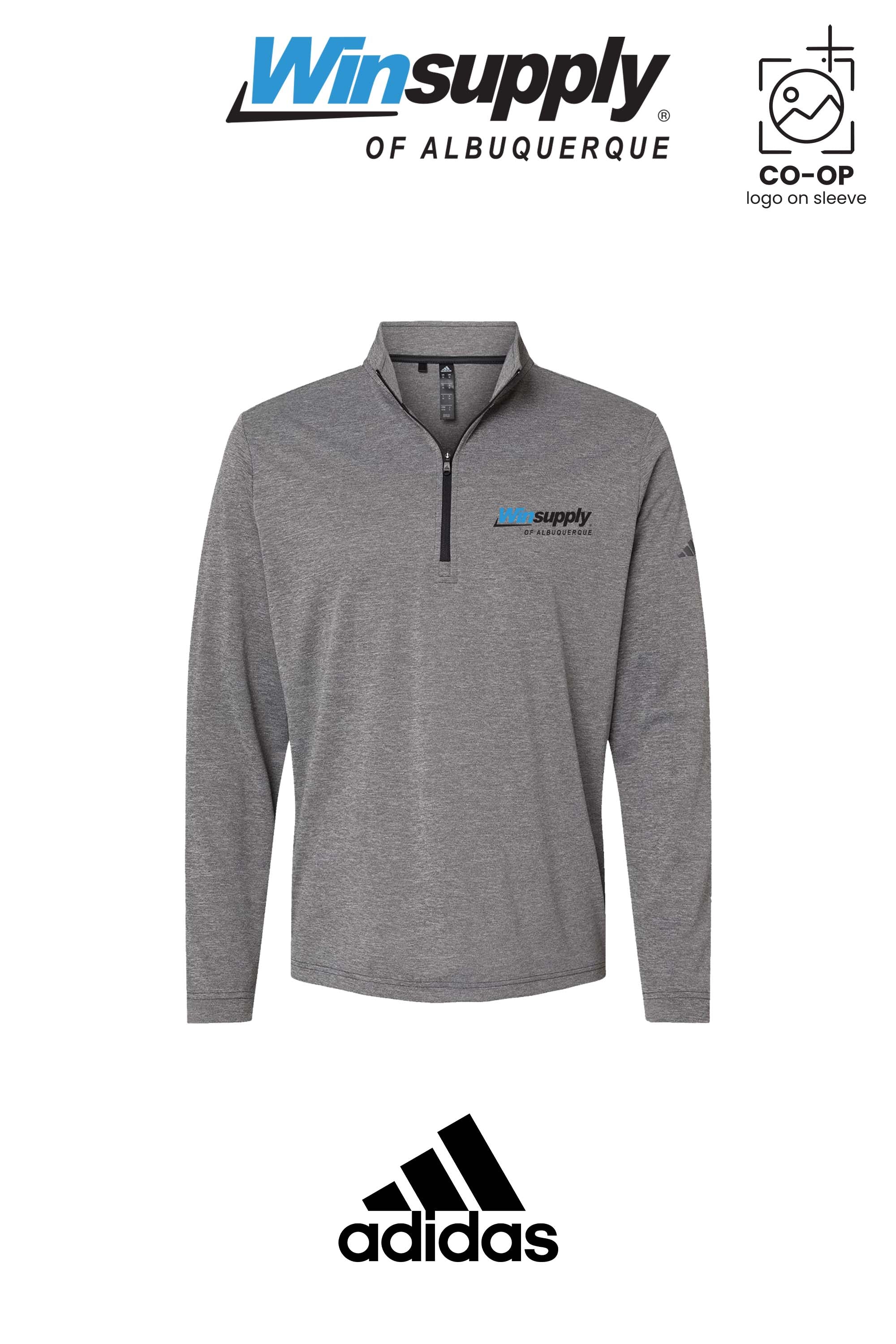 Adidas Mens Ultimate365 Lightweight Quarter-Zip Pullover - Winsupply of Albuquerque