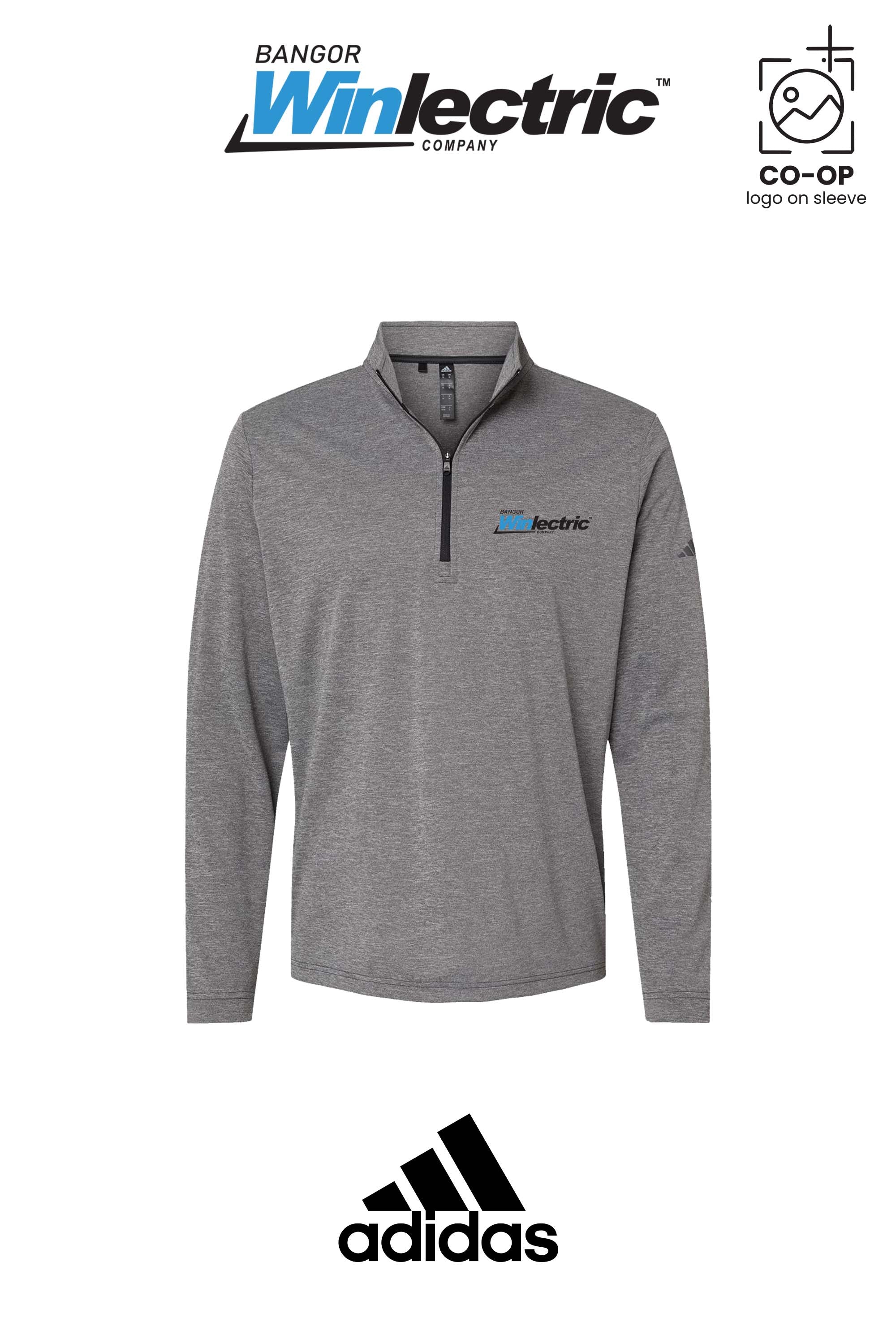 Adidas Mens Ultimate365 Lightweight Quarter-Zip Pullover - Winlectric Bangor