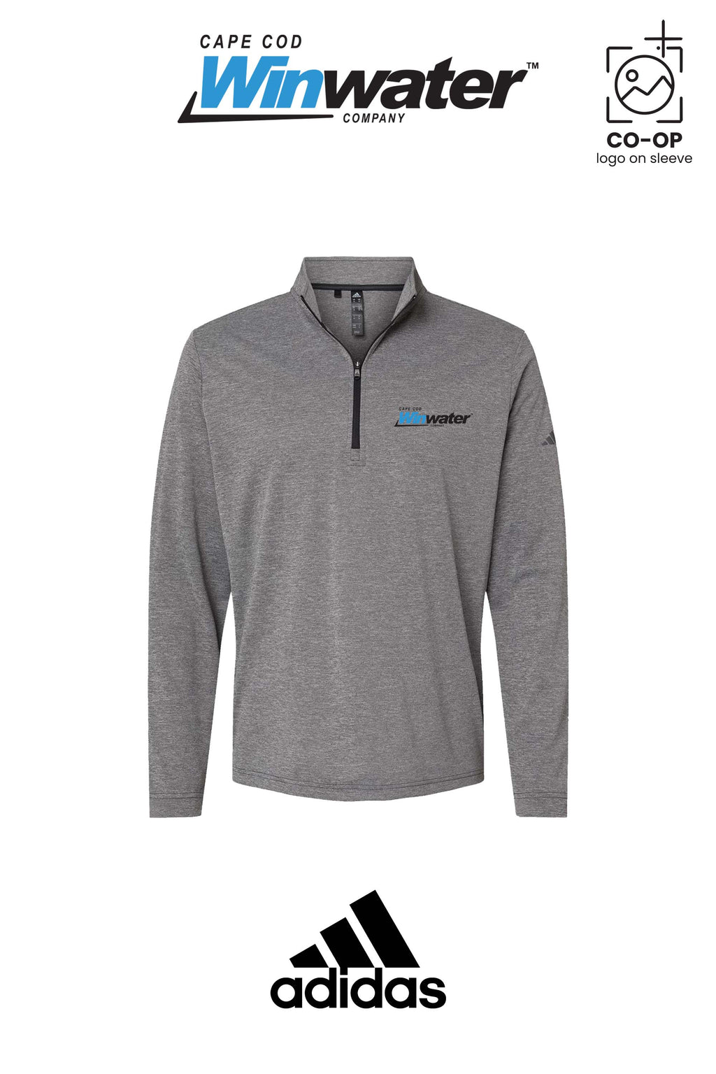 Adidas Mens Ultimate365 Lightweight Quarter-Zip Pullover - Winwater Cape Cod
