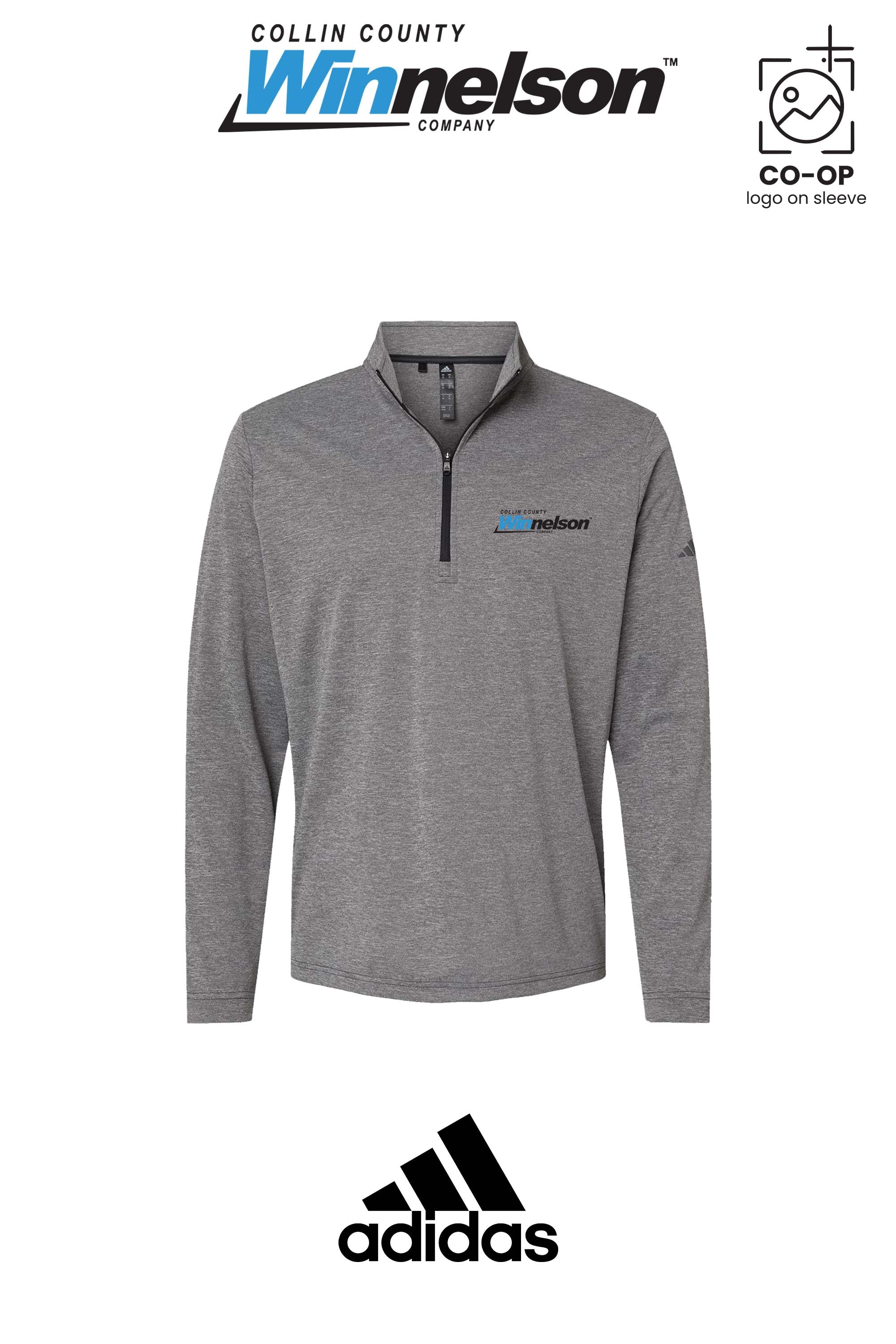 Adidas Mens Ultimate365 Lightweight Quarter-Zip Pullover - Collin County Winnelson