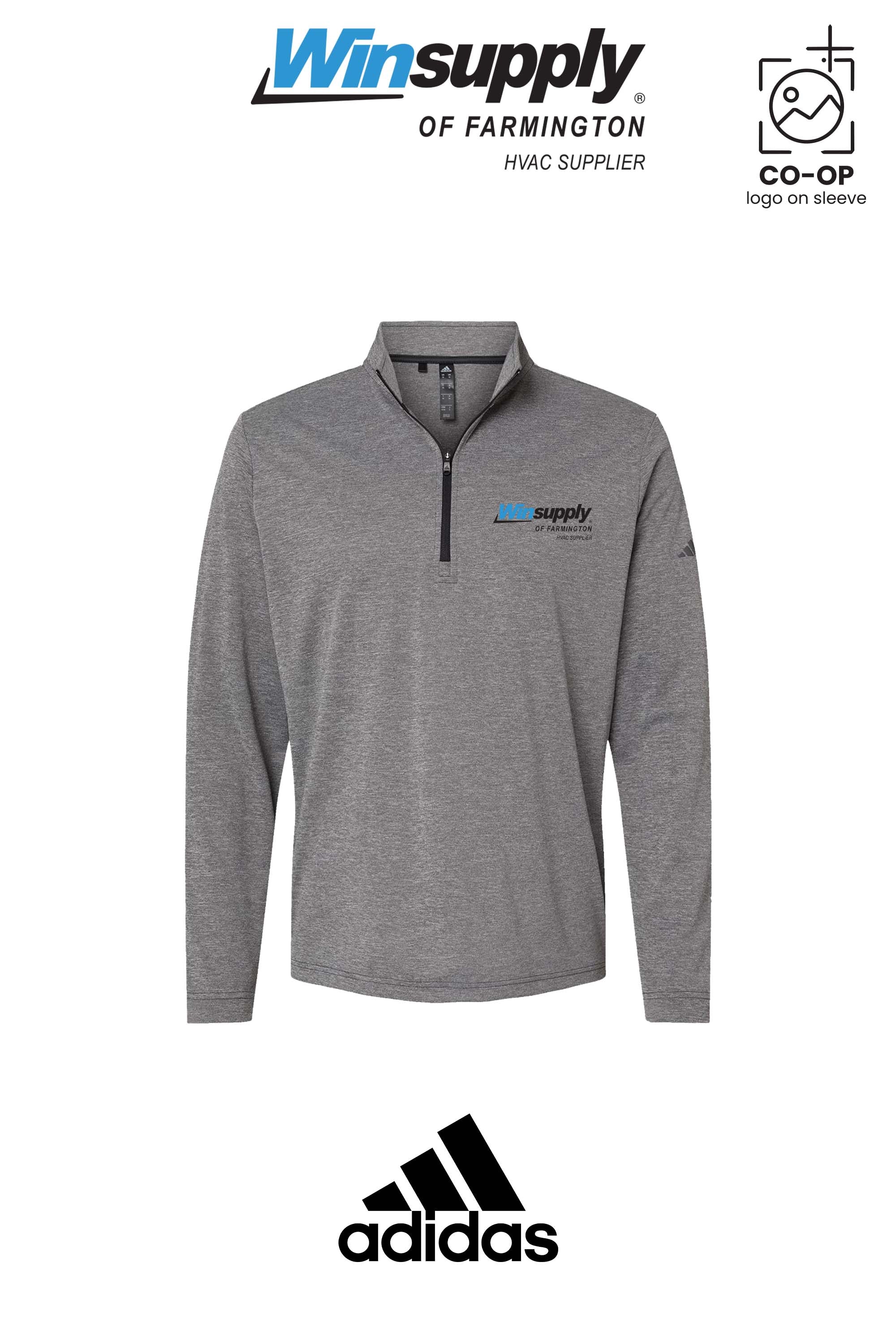 Adidas Mens Ultimate365 Lightweight Quarter-Zip Pullover - Winsupply of Farmington