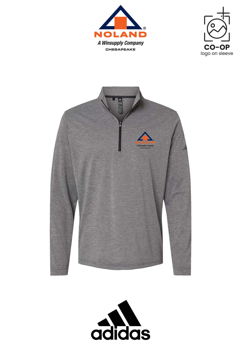Adidas Mens Ultimate365 Lightweight Quarter-Zip Pullover - Noland Company Chesapeake