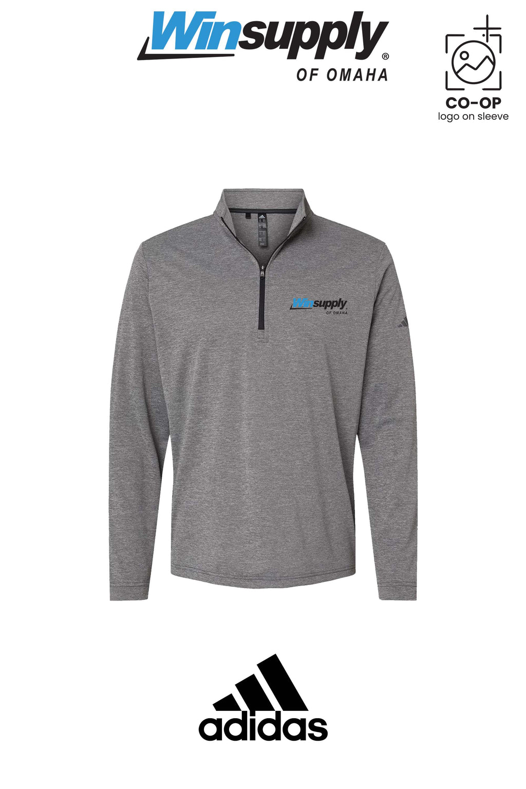 Adidas Mens Ultimate365 Lightweight Quarter-Zip Pullover - Winsupply of Omaha