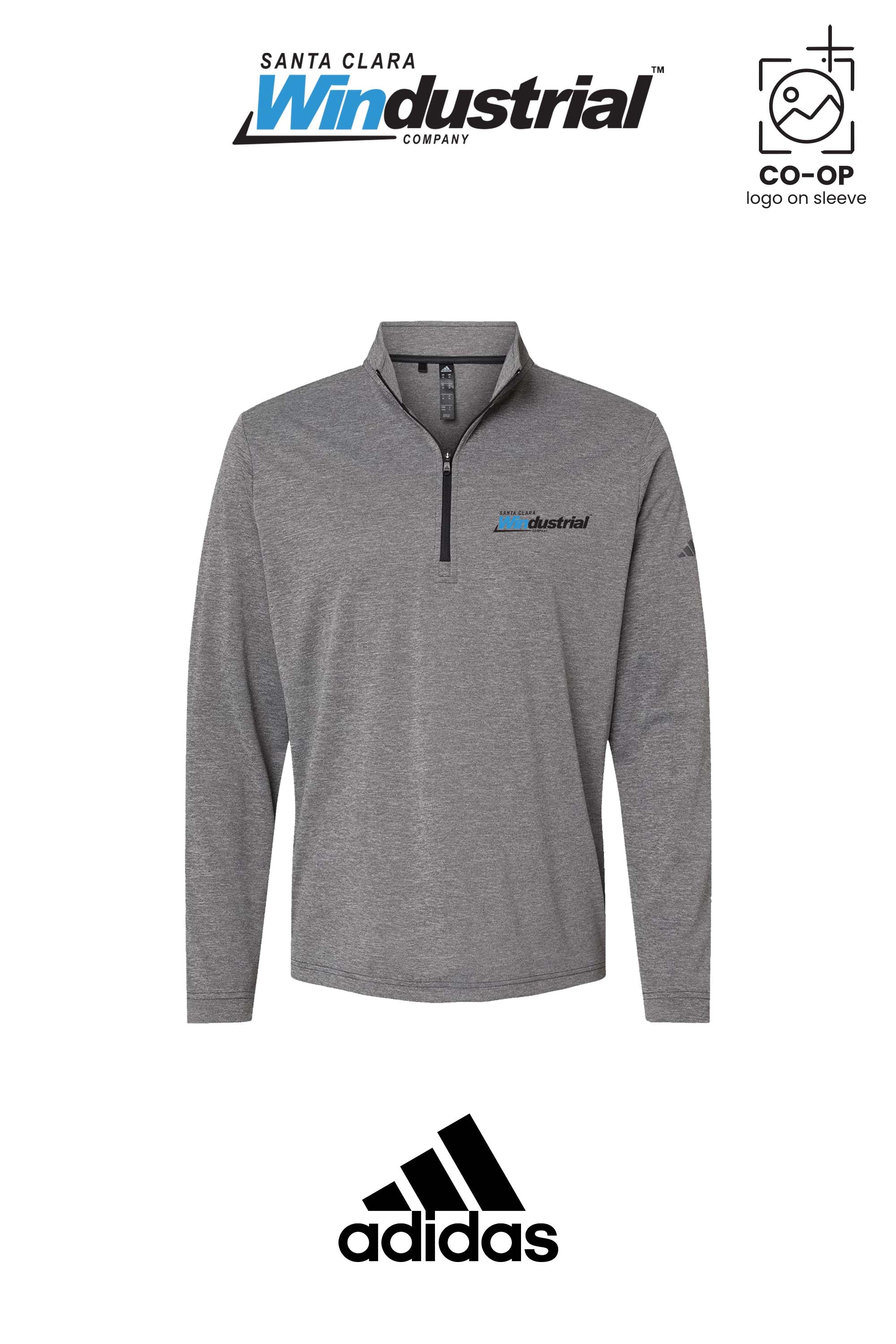 Adidas Mens Ultimate365 Lightweight Quarter-Zip Pullover - Santa Clara Windustrial