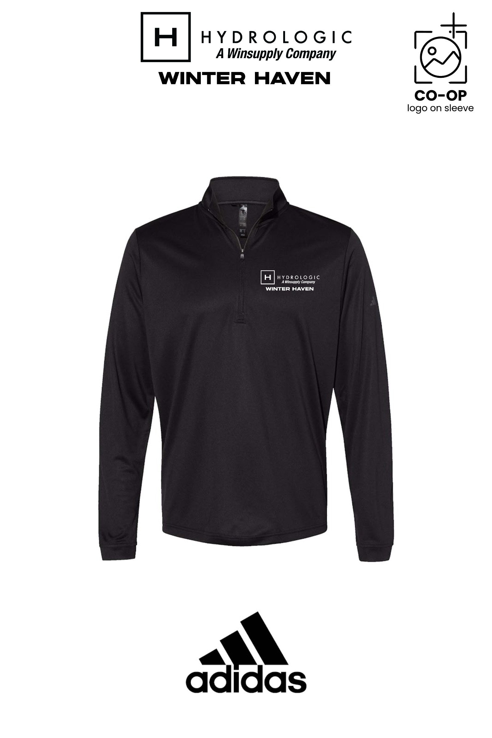 Adidas Mens Ultimate365 Lightweight Quarter-Zip Pullover - Winsupply of Winter Haven