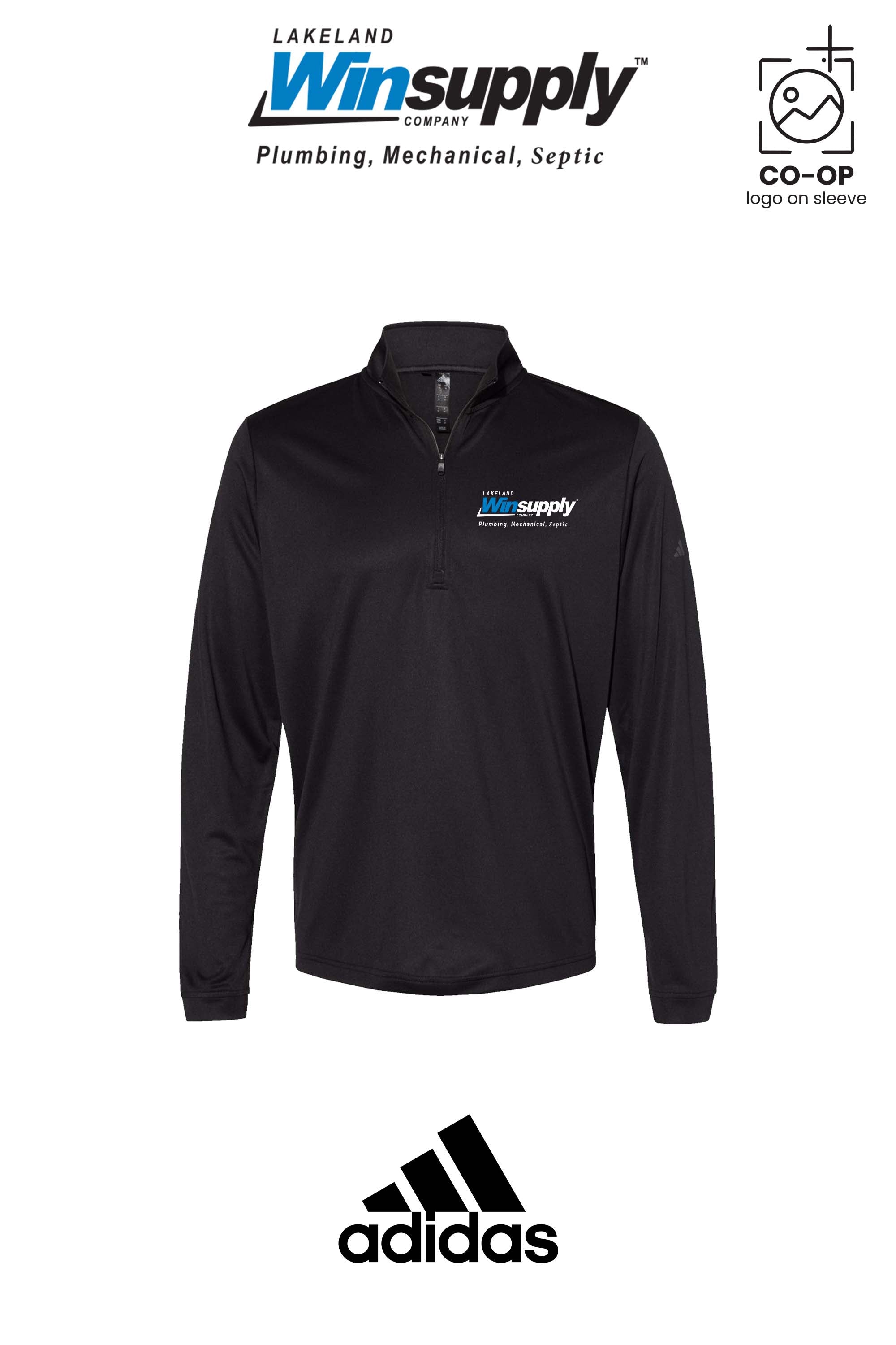 Adidas Mens Ultimate365 Lightweight Quarter-Zip Pullover - Lakeland Winsupply