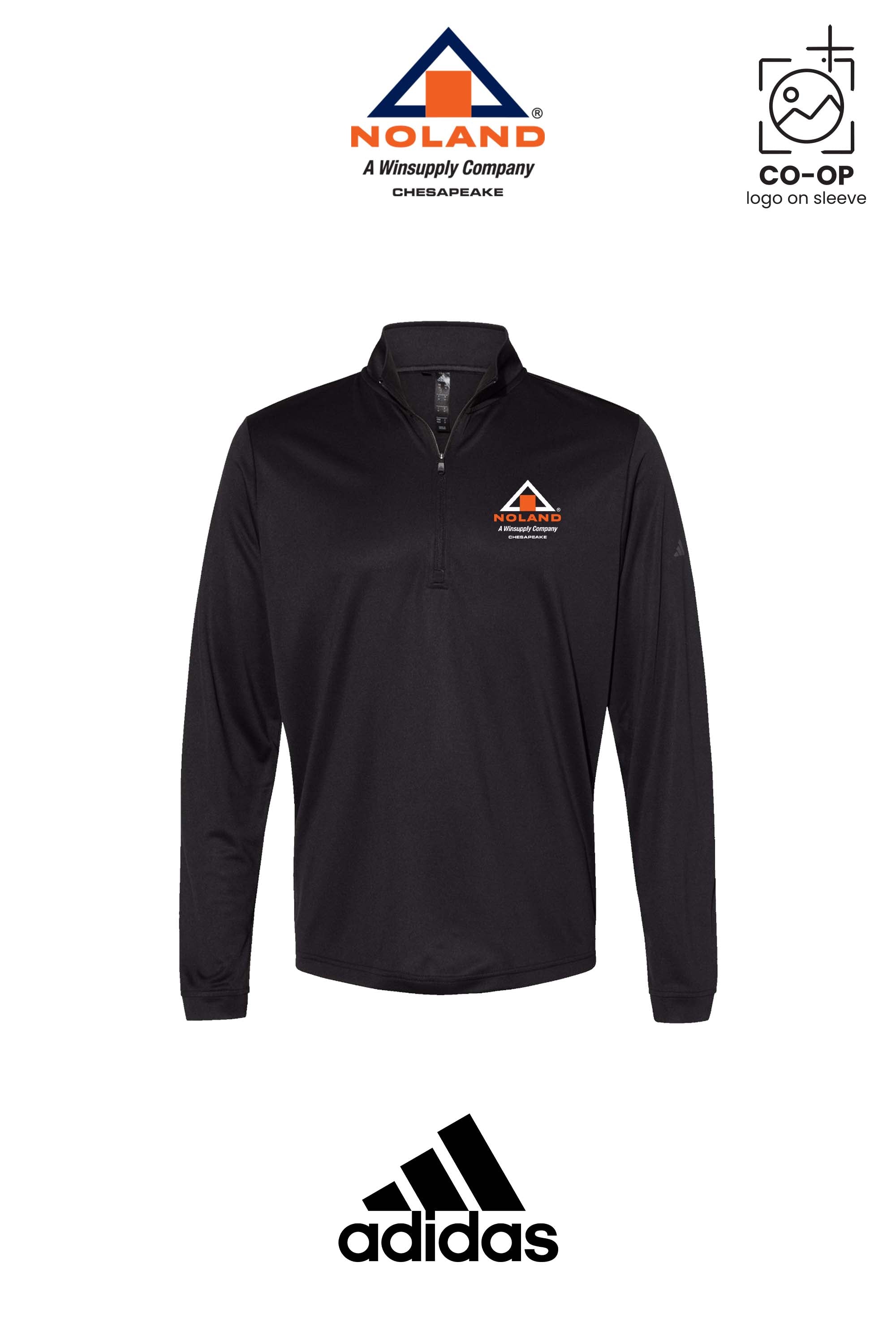 Adidas Mens Ultimate365 Lightweight Quarter-Zip Pullover - Noland Company Chesapeake