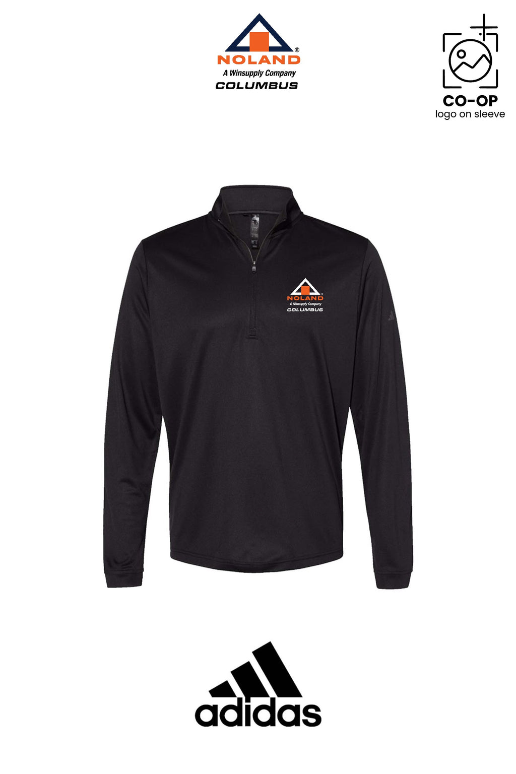 Adidas Mens Ultimate365 Lightweight Quarter-Zip Pullover - Columbus Noland