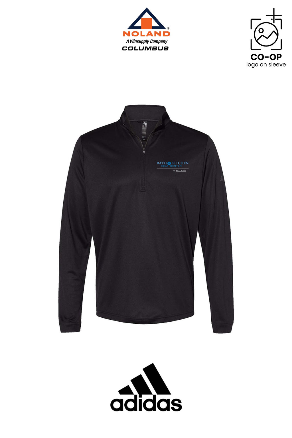 Adidas Mens Ultimate365 Lightweight Quarter-Zip Pullover - Columbus Noland