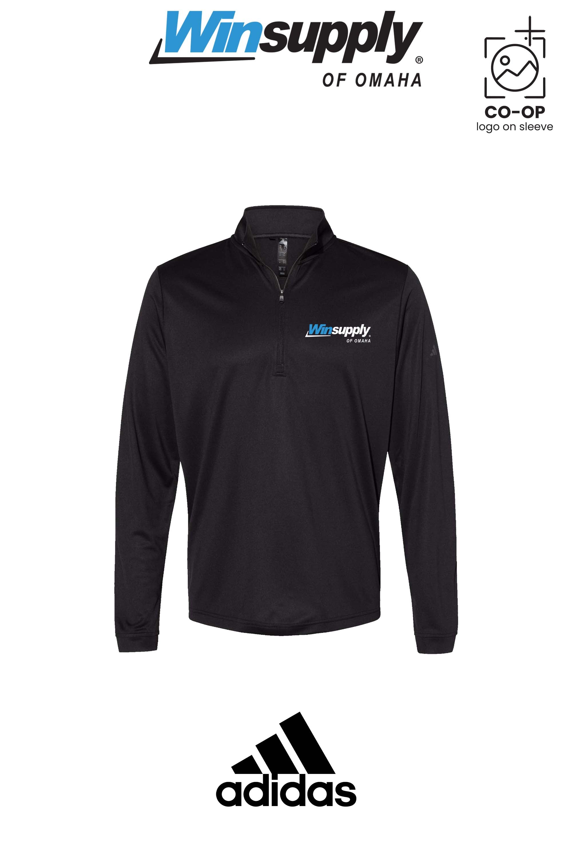 Adidas Mens Ultimate365 Lightweight Quarter-Zip Pullover - Winsupply of Omaha