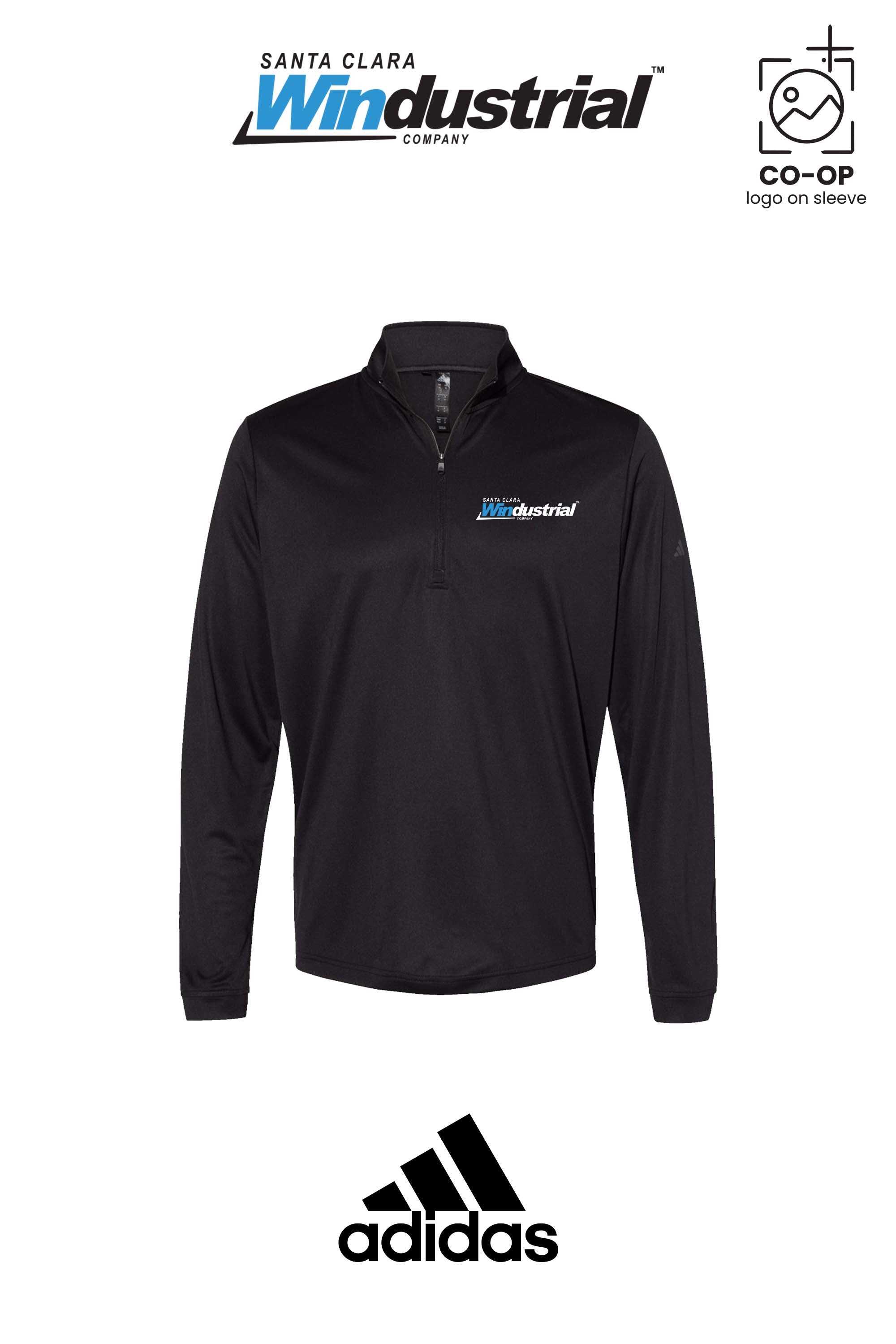 Adidas Mens Ultimate365 Lightweight Quarter-Zip Pullover - Santa Clara Windustrial