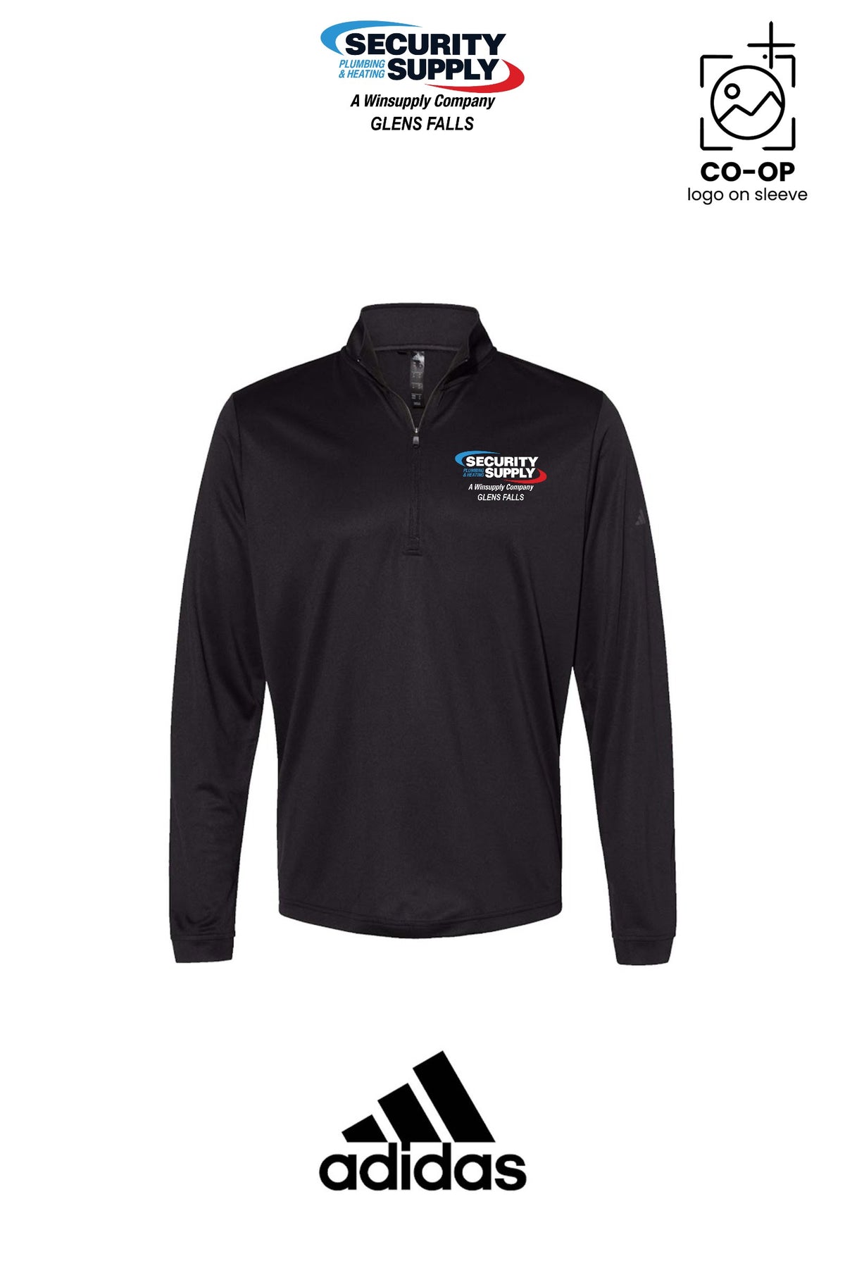 Adidas Mens Ultimate365 Lightweight Quarter-Zip Pullover - SPHS Glens Falls