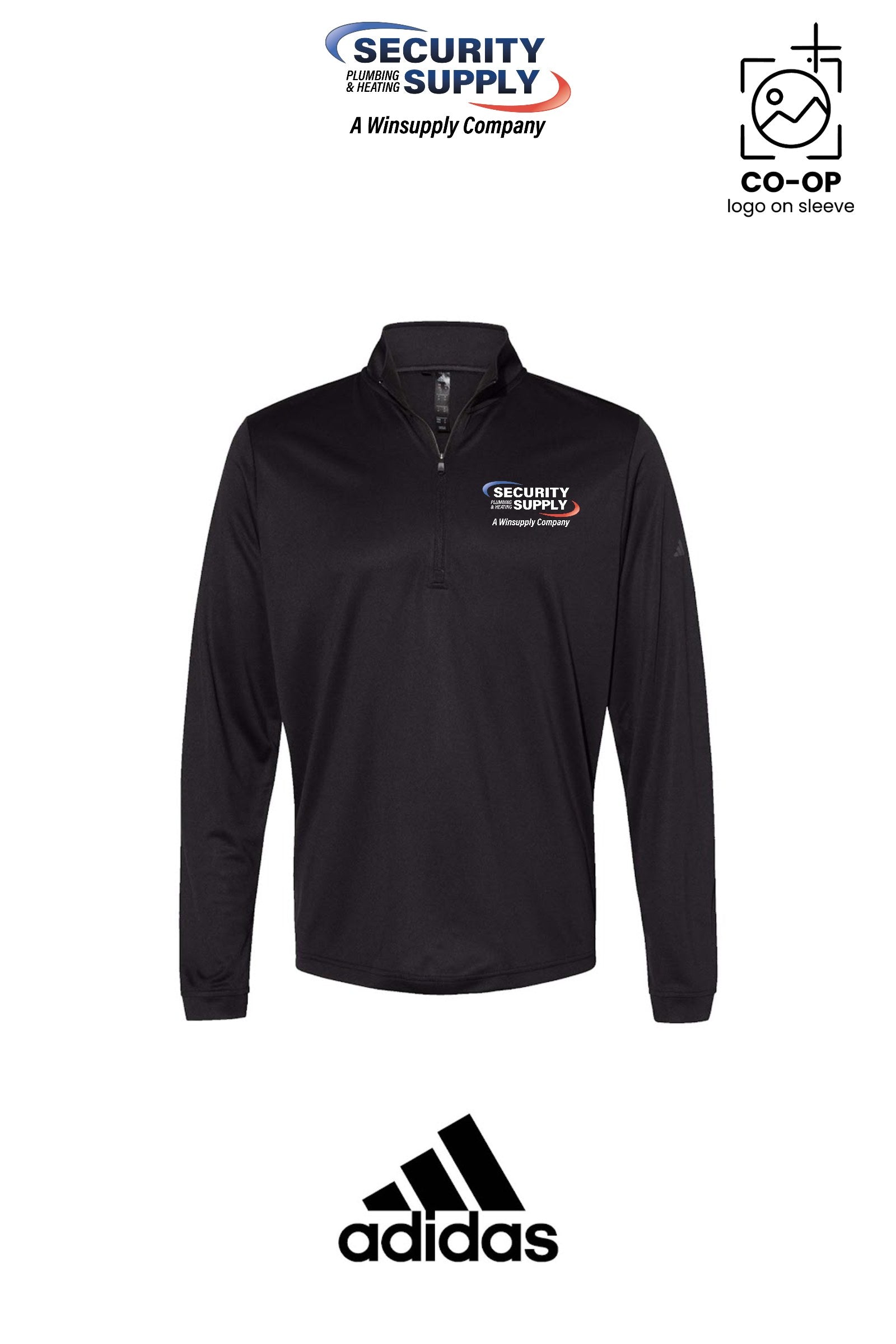 Adidas Mens Ultimate365 Lightweight Quarter-Zip Pullover - SPHS Watertown