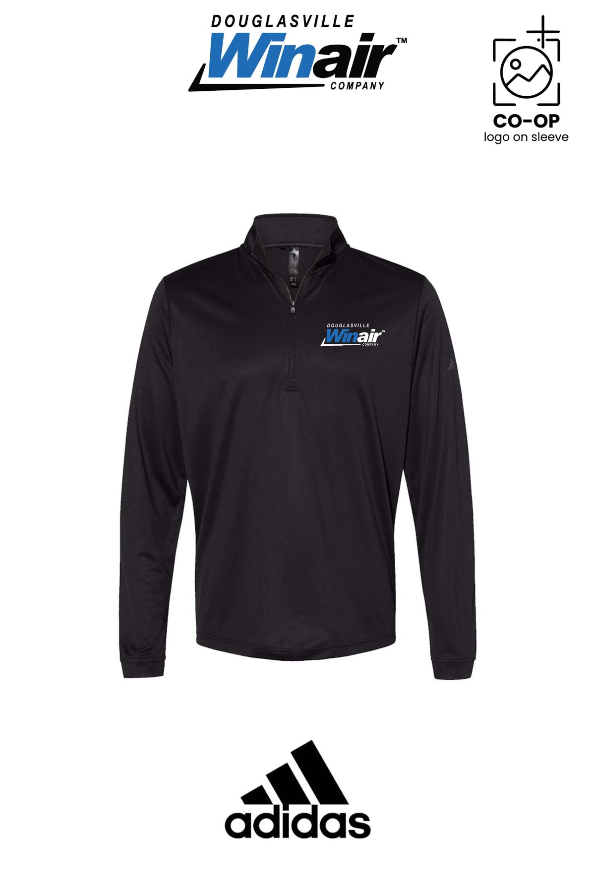 Adidas Mens Ultimate365 Lightweight Quarter-Zip Pullover - Douglasville Winair