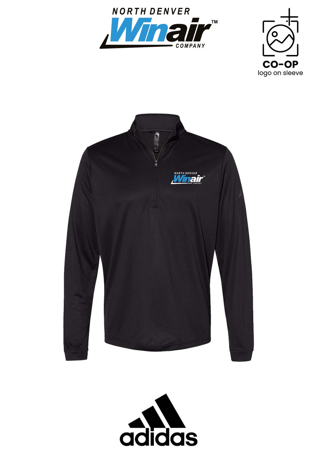 Adidas Mens Ultimate365 Lightweight Quarter-Zip Pullover - North Denver Winair