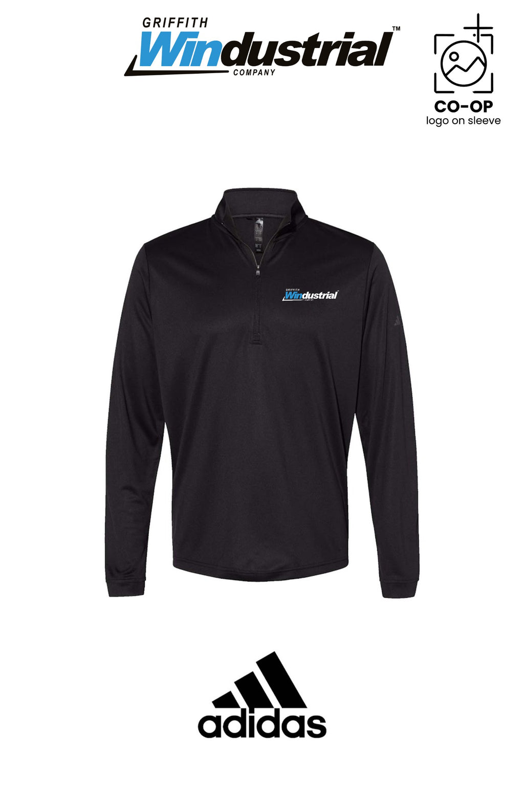 Adidas Mens Ultimate365 Lightweight Quarter-Zip Pullover - Griffith Windustrial