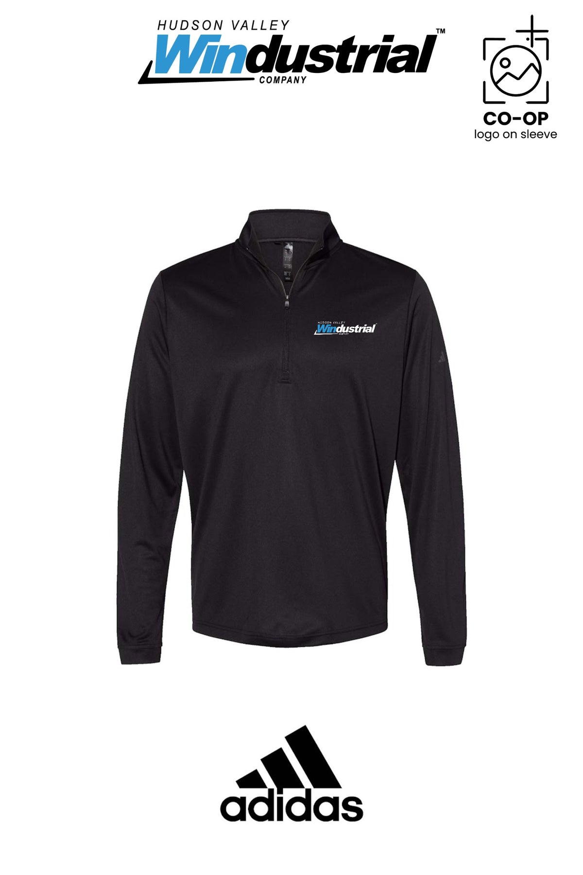 Adidas Mens Ultimate365 Lightweight Quarter-Zip Pullover - Hudson Valley Windustrial