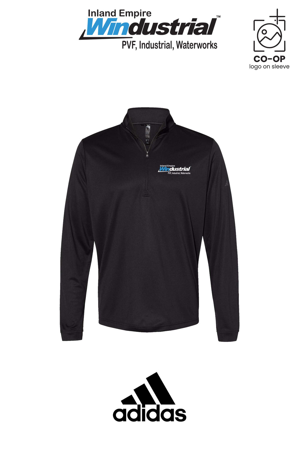 Adidas Mens Ultimate365 Lightweight Quarter-Zip Pullover - Inland Empire Windustrial