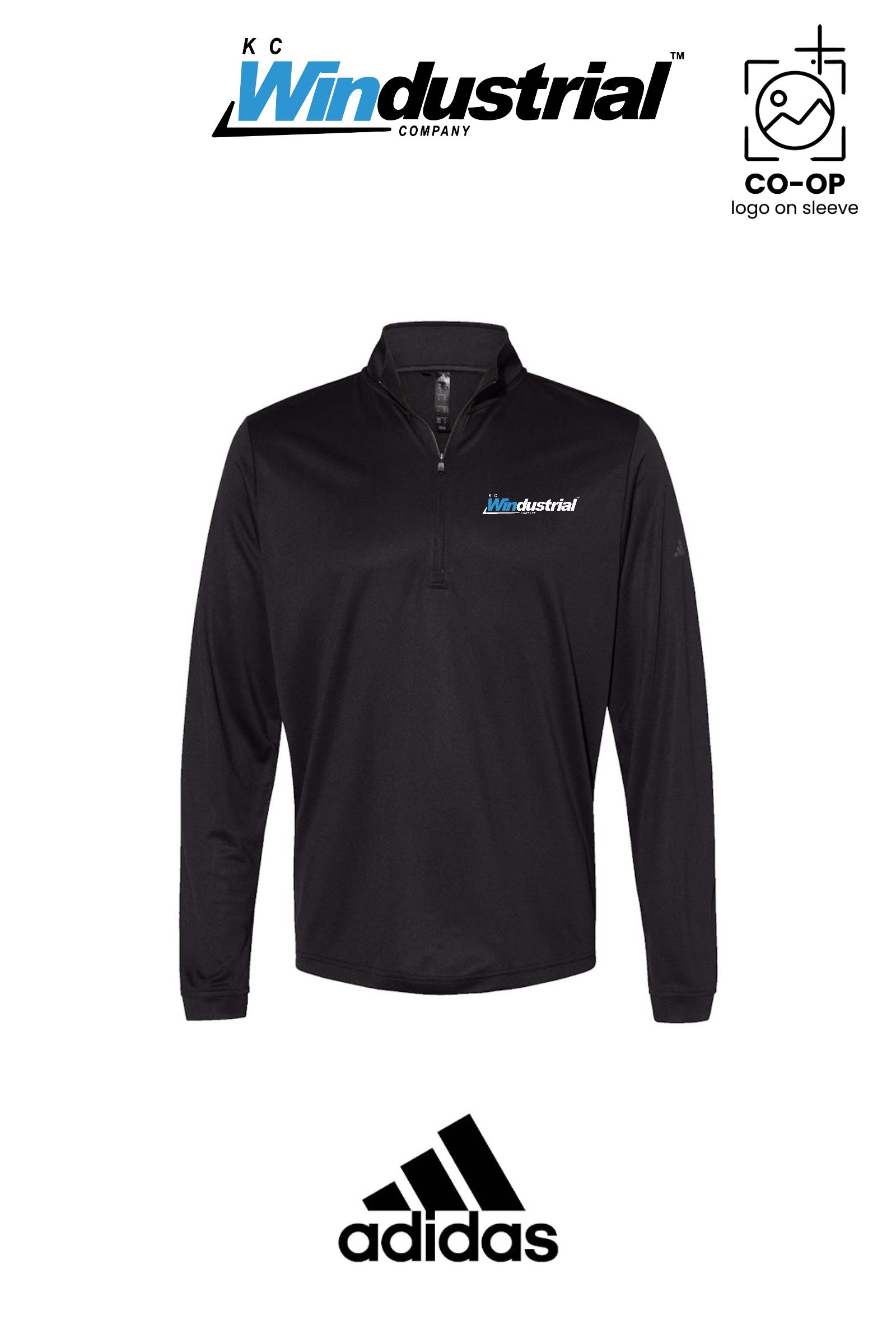 Adidas Mens Ultimate365 Lightweight Quarter-Zip Pullover - KC Windustrial