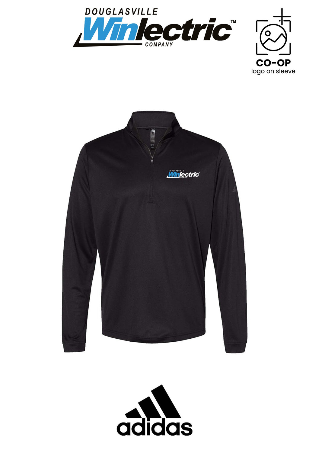 Adidas Mens Ultimate365 Lightweight Quarter-Zip Pullover - Douglasville Winlectric