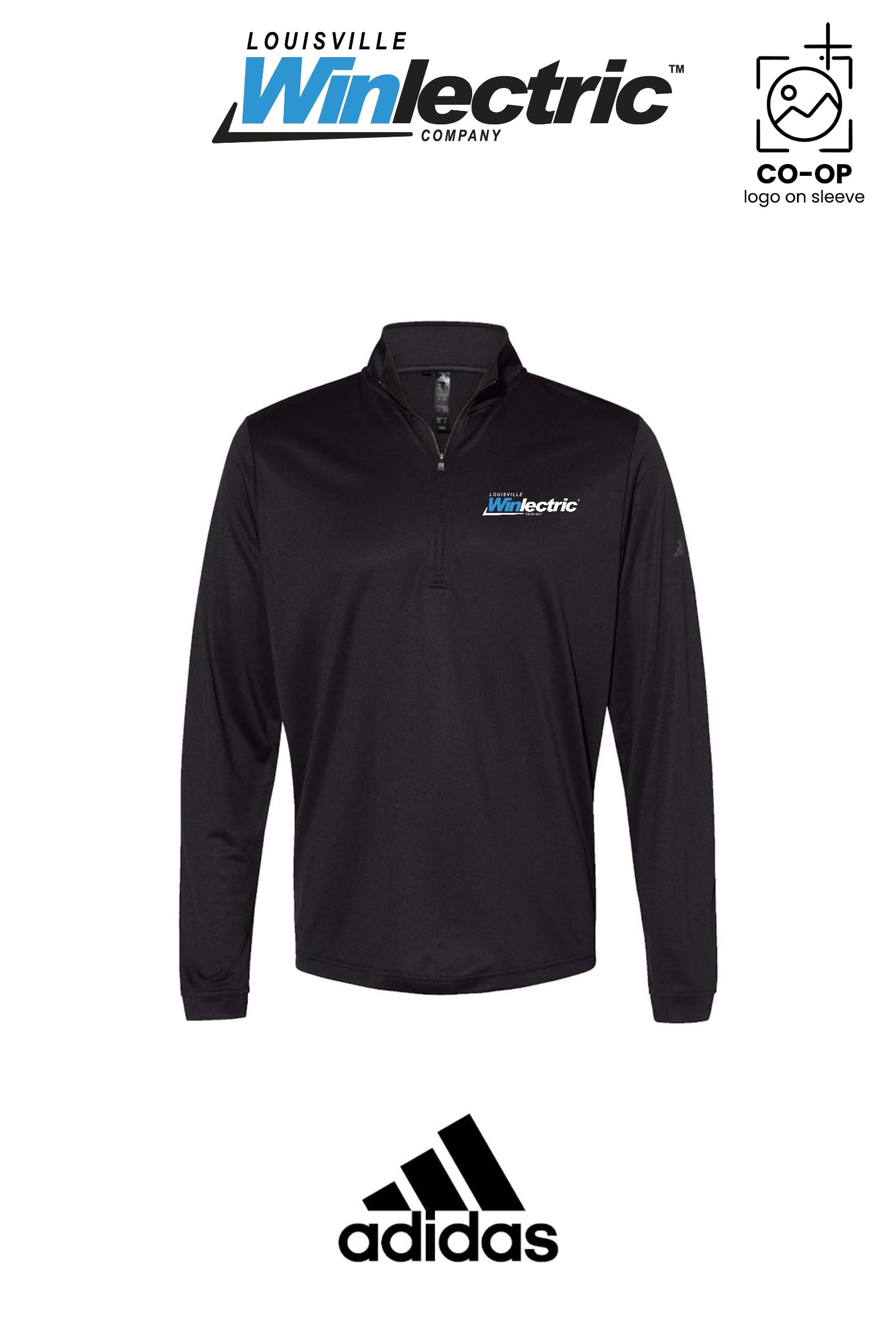 Adidas Mens Ultimate365 Lightweight Quarter-Zip Pullover - Louisville Winlectric
