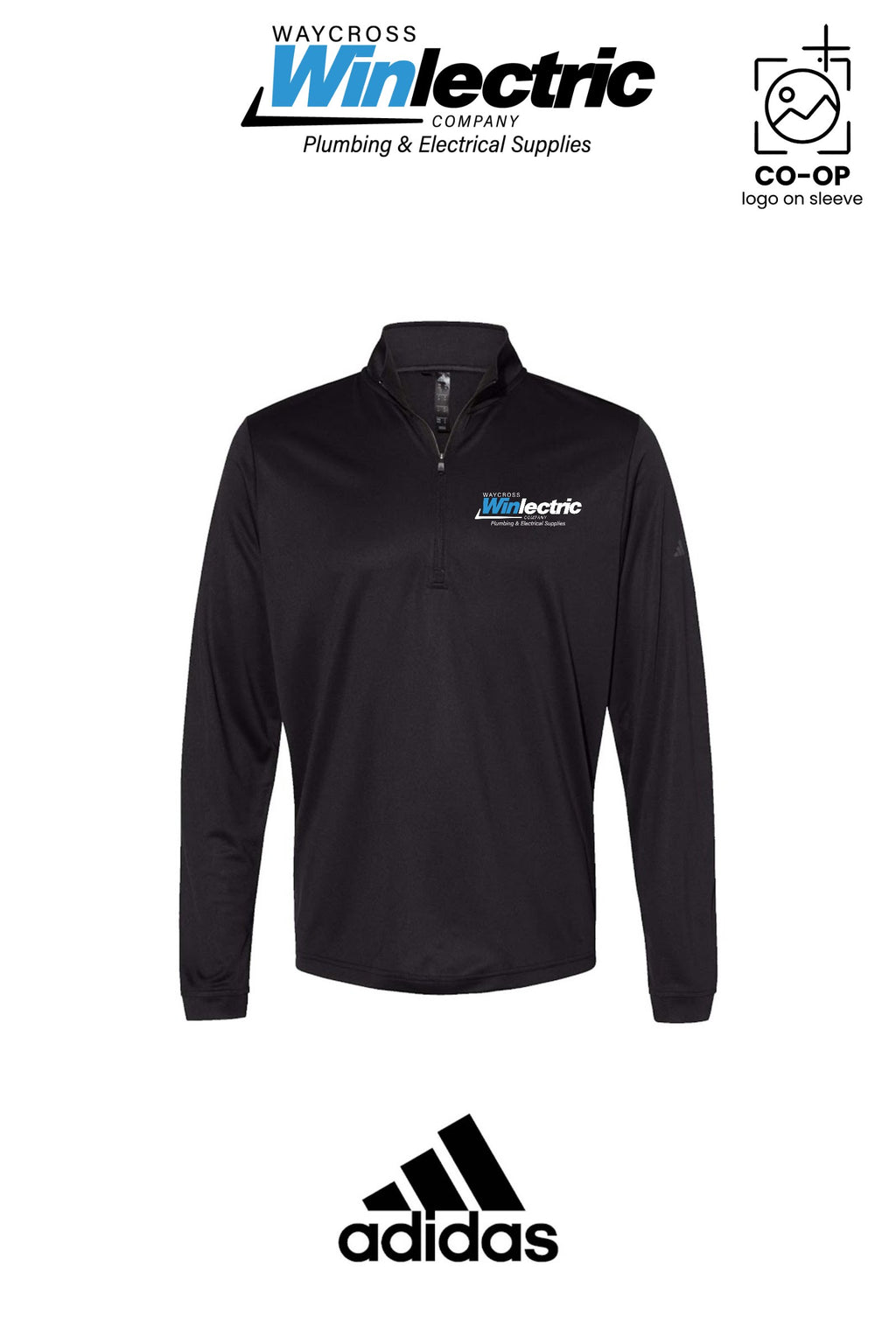 Adidas Mens Ultimate365 Lightweight Quarter-Zip Pullover - Waycross Winlectric
