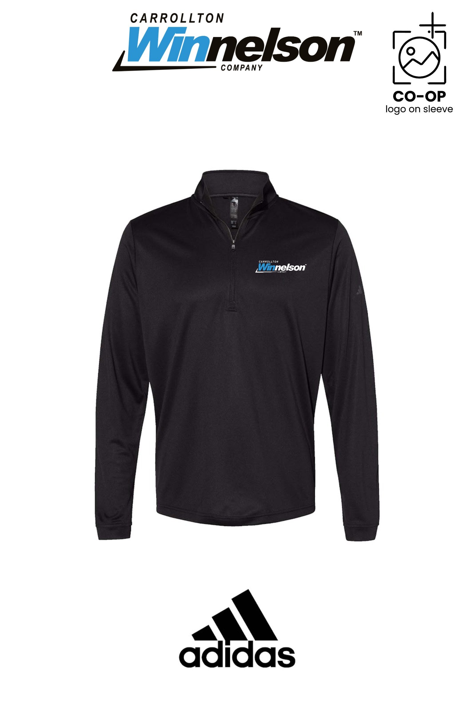 Adidas Mens Ultimate365 Lightweight Quarter-Zip Pullover - Carrollton Winnelson