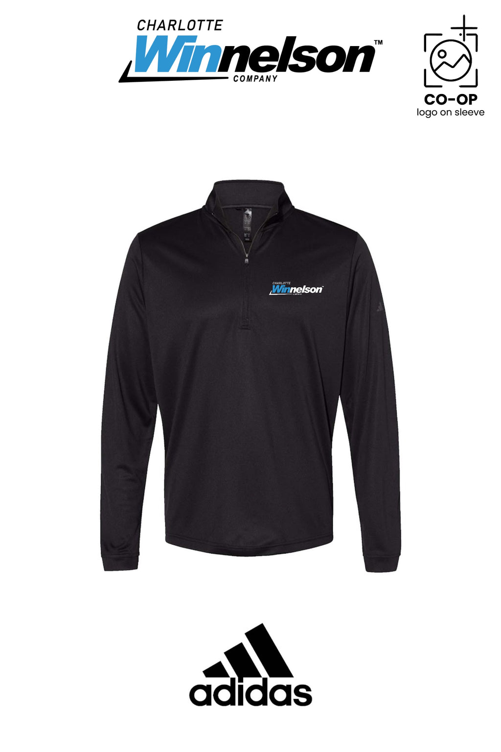 Adidas Mens Ultimate365 Lightweight Quarter-Zip Pullover - Charlotte Winnelson