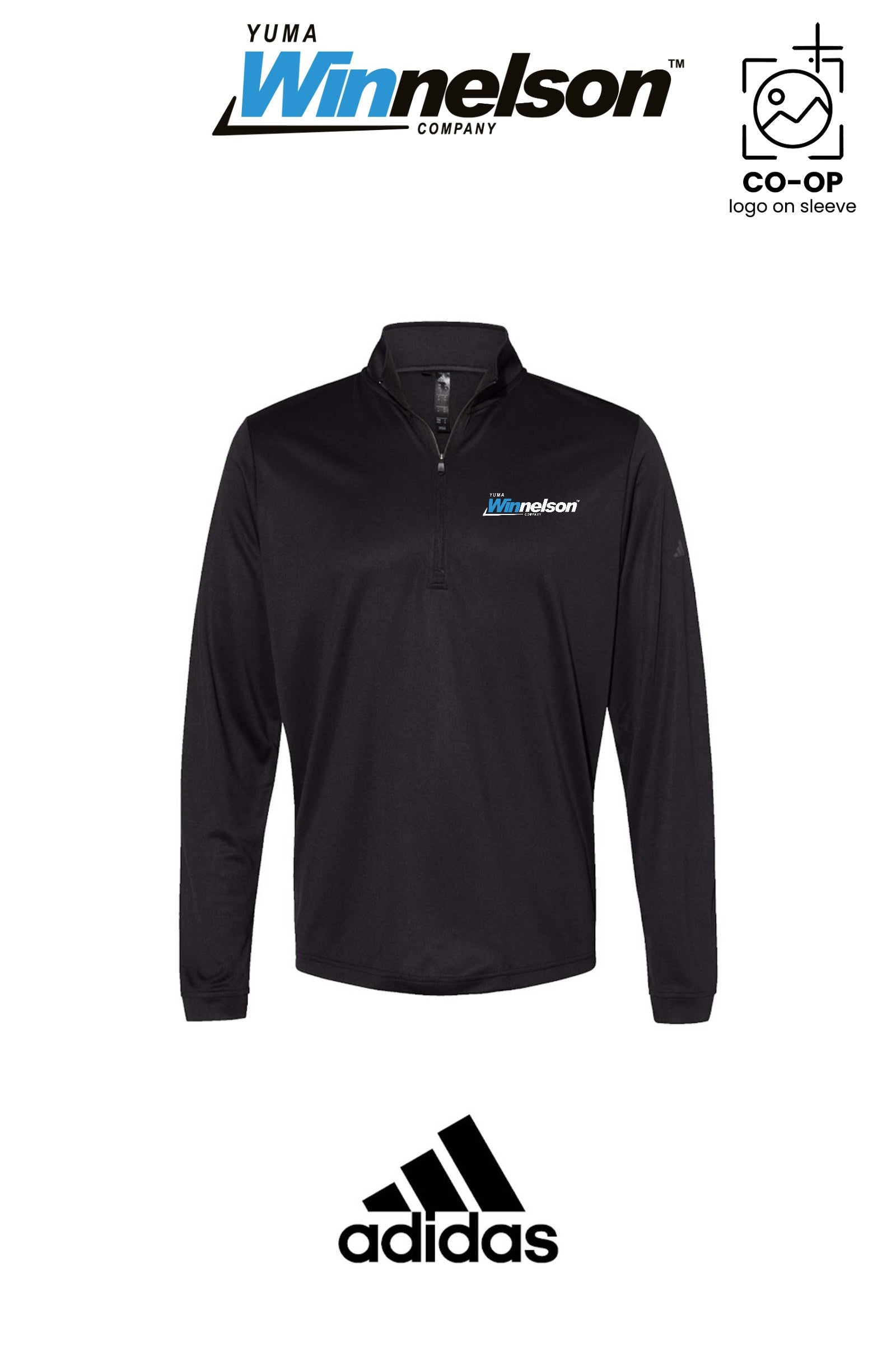 Adidas Mens Ultimate365 Lightweight Quarter-Zip Pullover - Yuma Winnelson