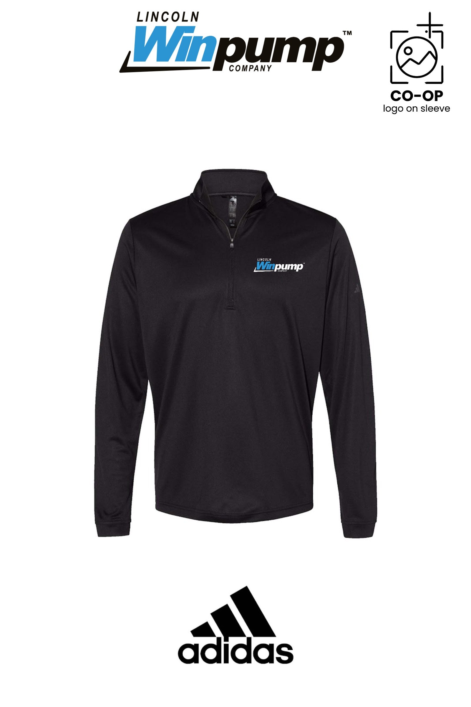 Adidas Mens Ultimate365 Lightweight Quarter-Zip Pullover - Lincoln Winpump