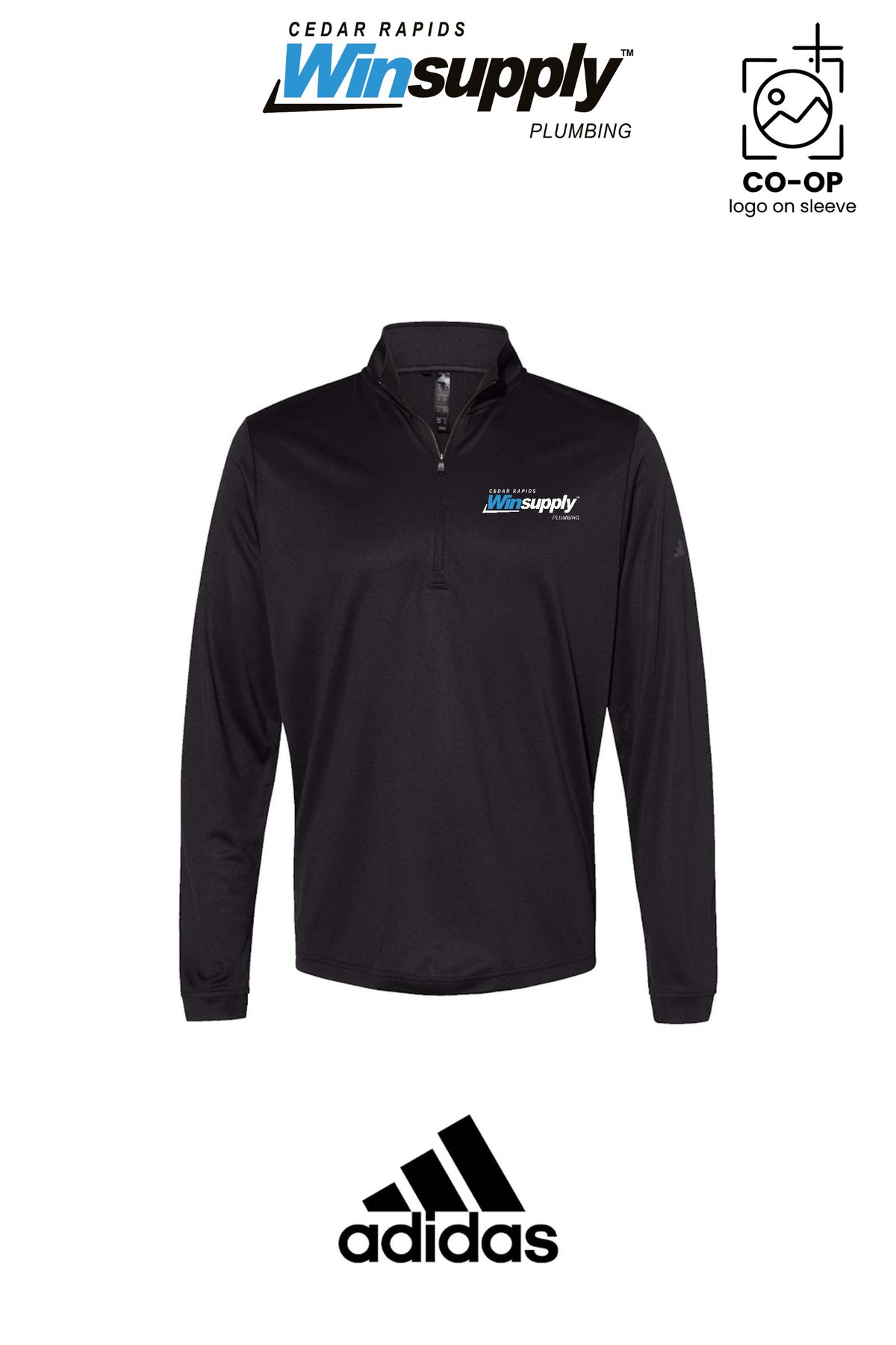 Adidas Mens Ultimate365 Lightweight Quarter-Zip Pullover - Cedar Rapids Winsupply