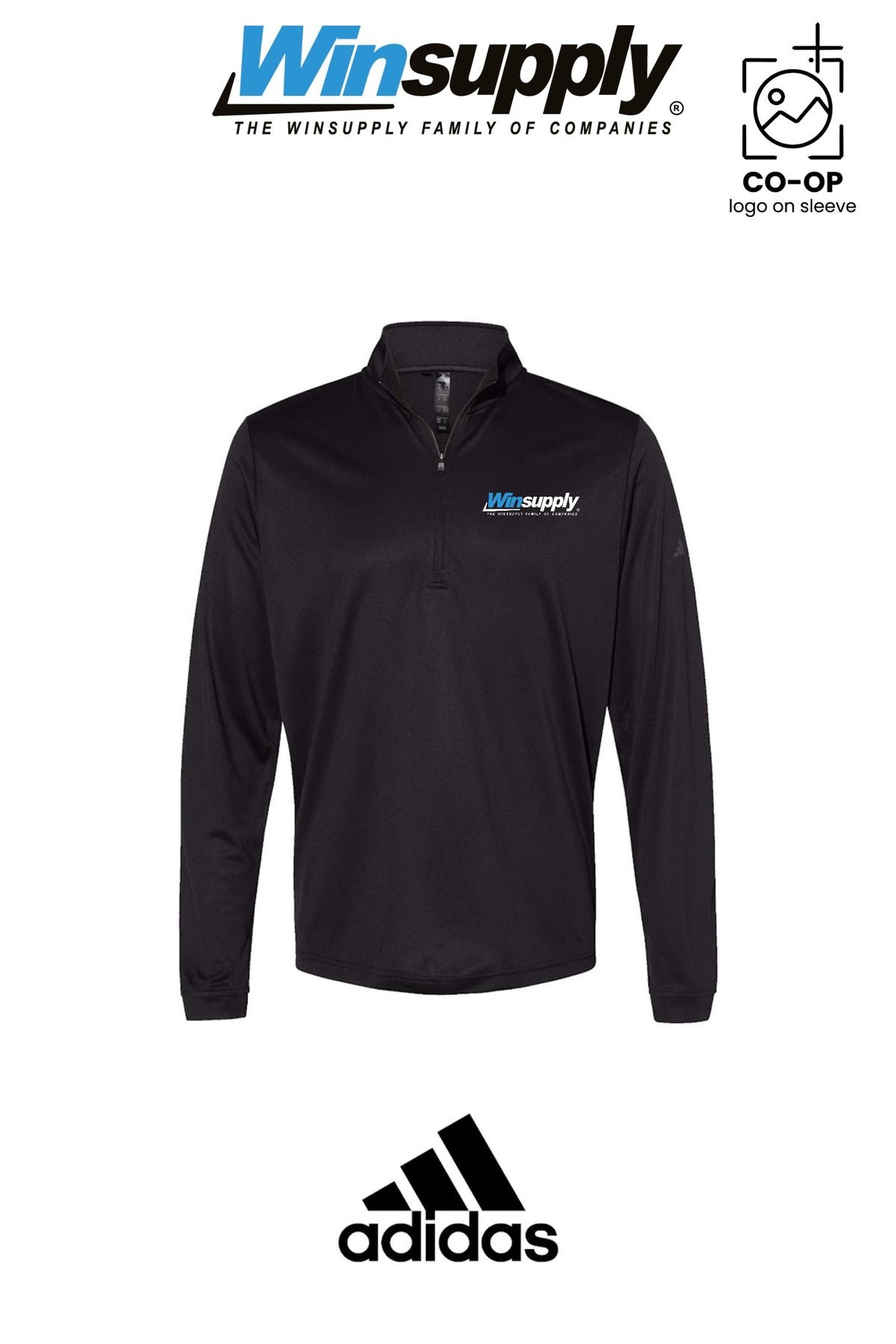 Adidas Mens Ultimate365 Lightweight Quarter-Zip Pullover - Winsupply of Coraopolis