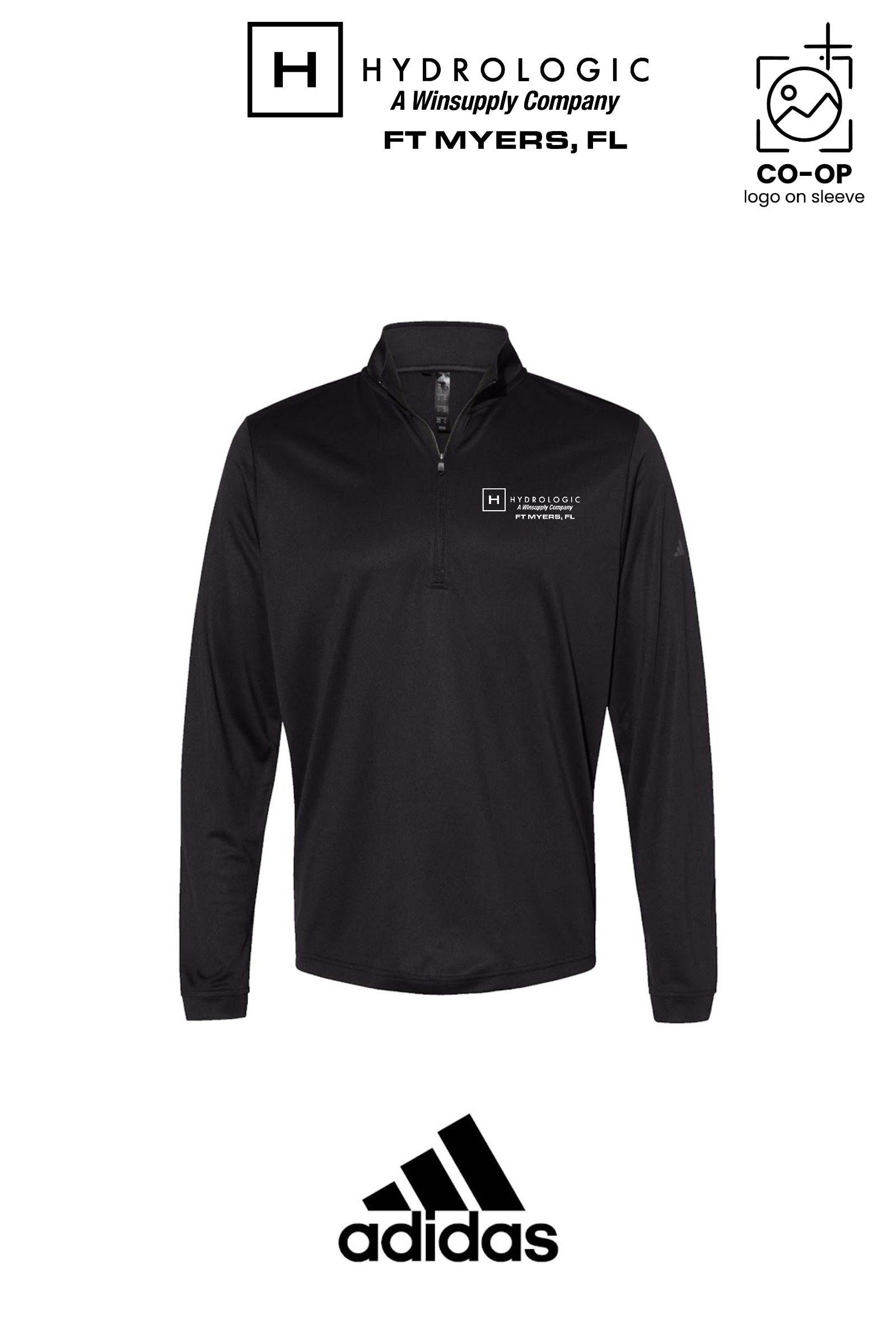 Adidas Mens Ultimate365 Lightweight Quarter-Zip Pullover - Winsupply Ft Myers FL Co.