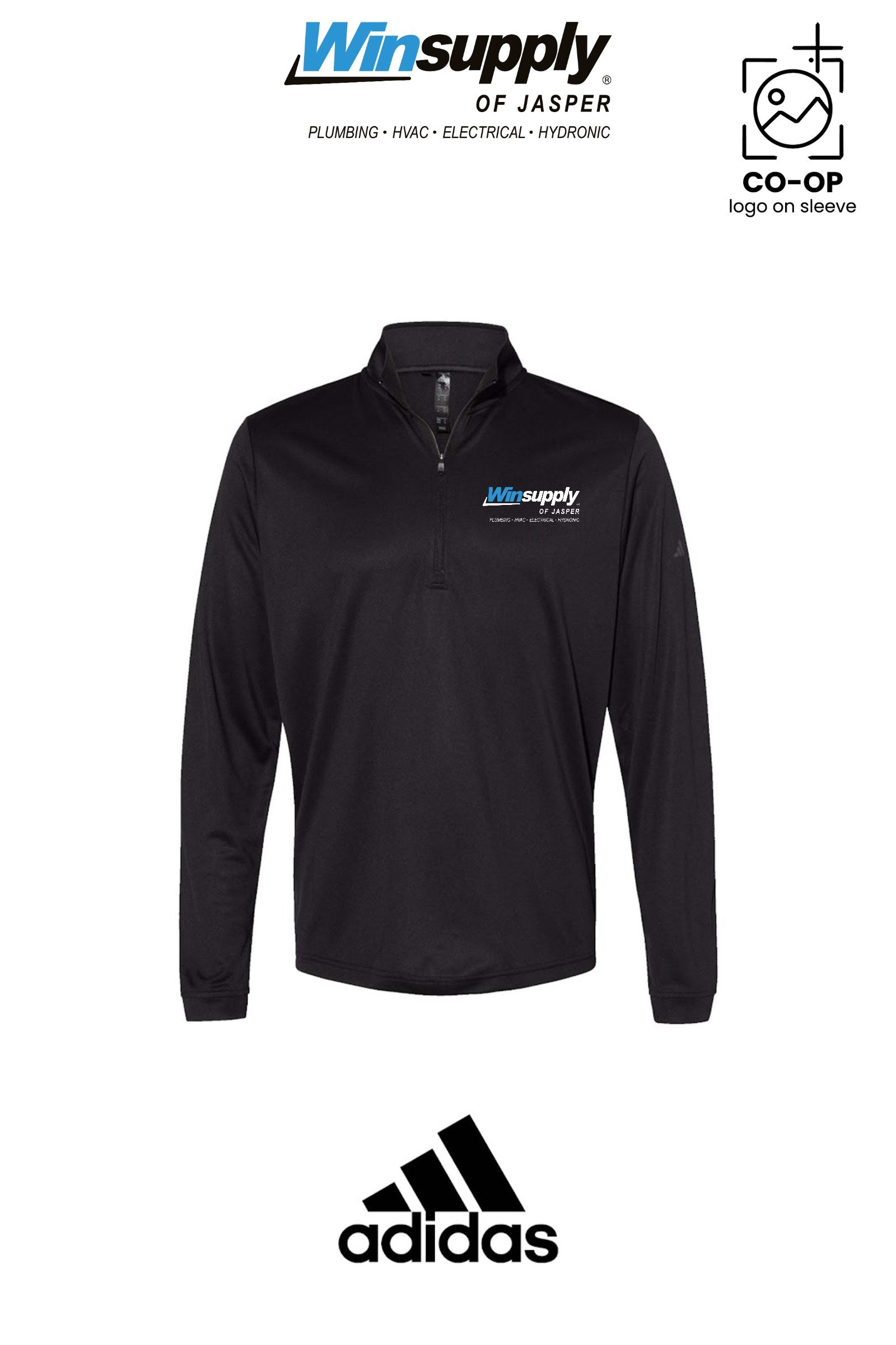 Adidas Mens Ultimate365 Lightweight Quarter-Zip Pullover - Winsupply of Jasper