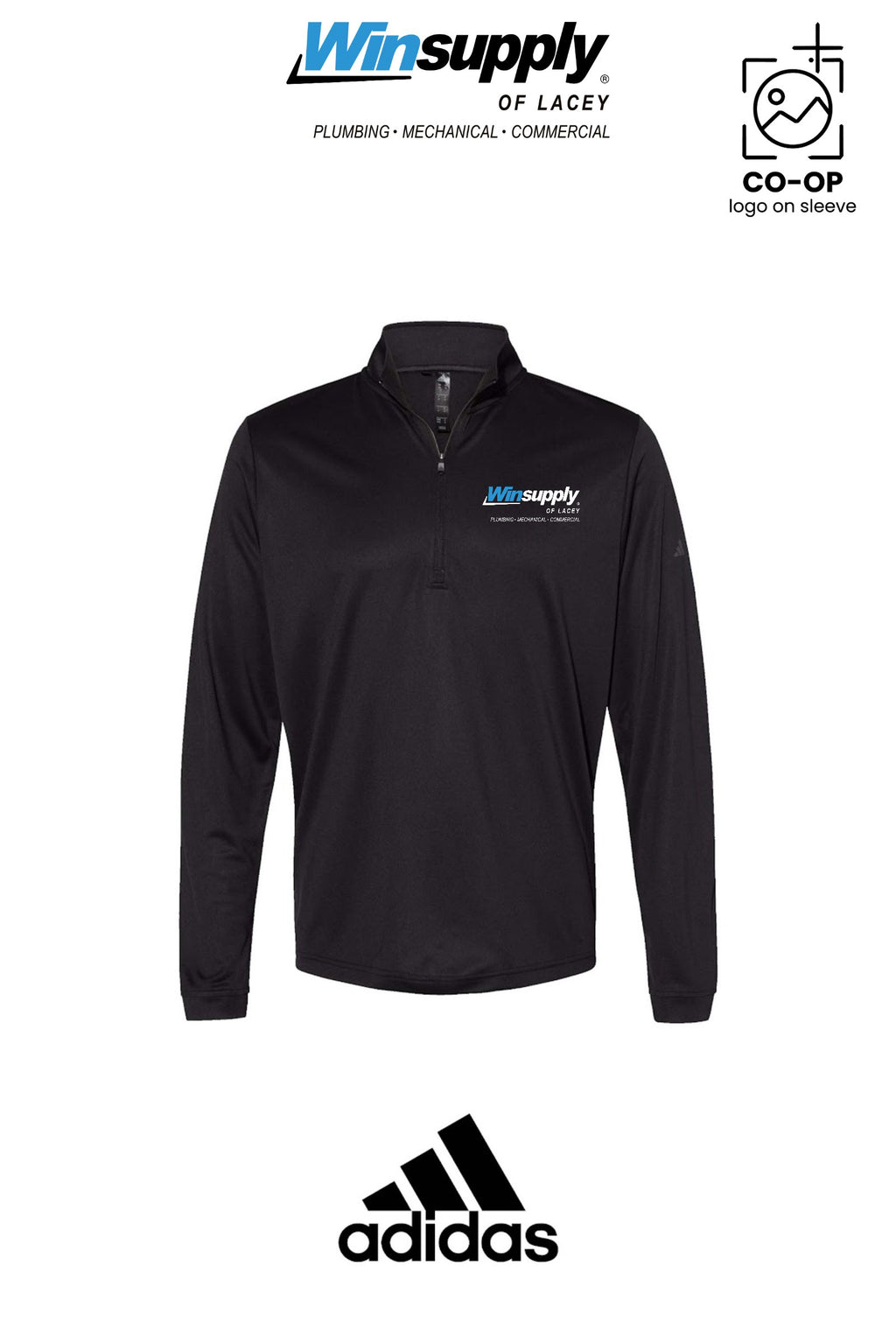 Adidas Mens Ultimate365 Lightweight Quarter-Zip Pullover - Winsupply of Lacey