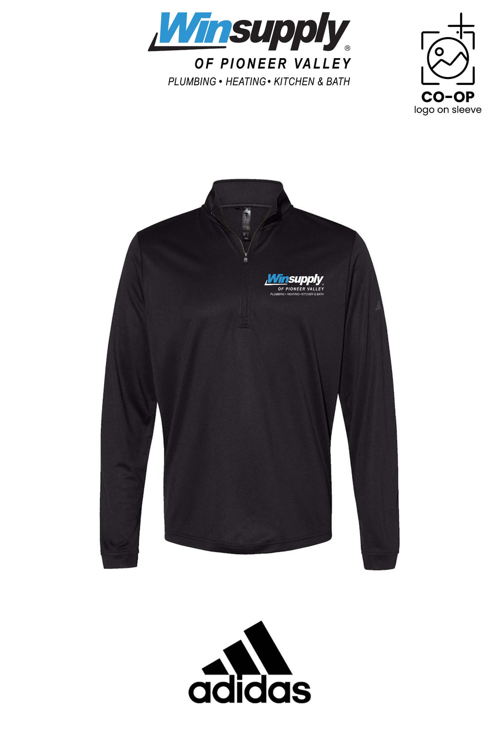 Adidas Mens Ultimate365 Lightweight Quarter-Zip Pullover - Winsupply of Pioneer Valley