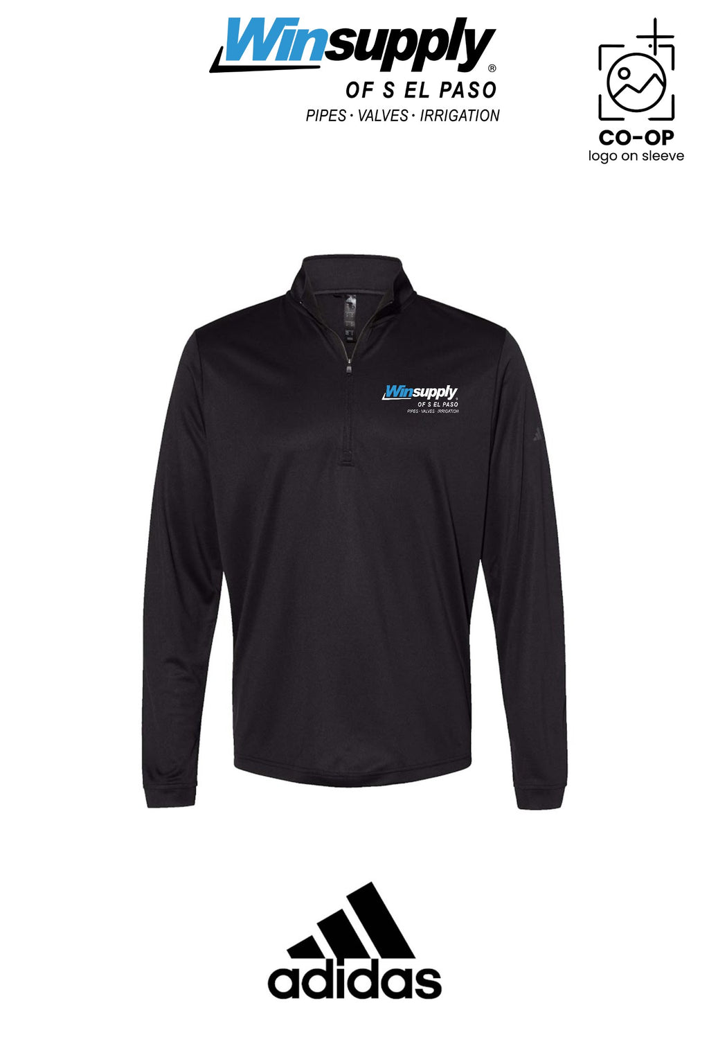Adidas Mens Ultimate365 Lightweight Quarter-Zip Pullover - Winsupply of S El Paso