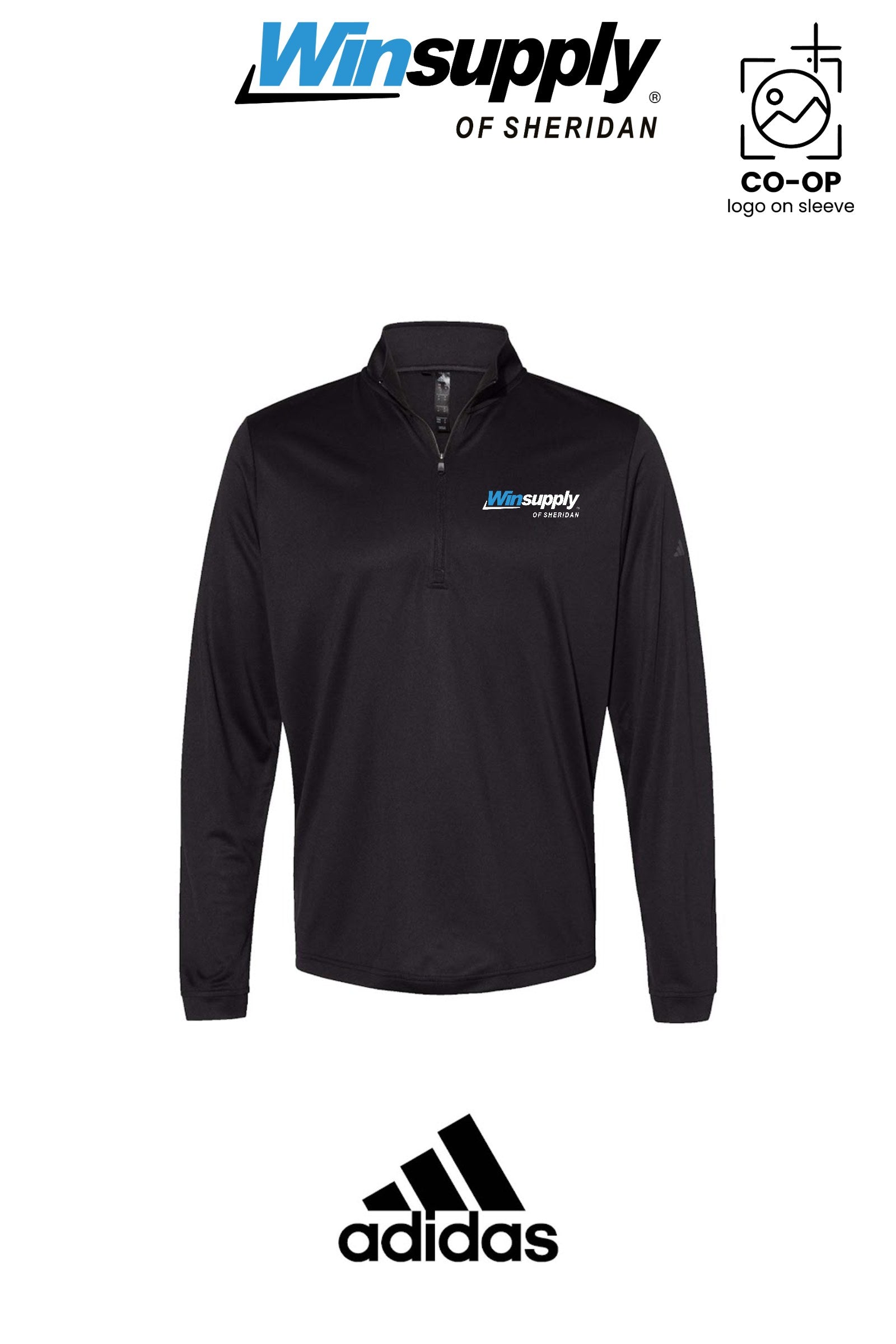 Adidas Mens Ultimate365 Lightweight Quarter-Zip Pullover - Winsupply of Sheridan