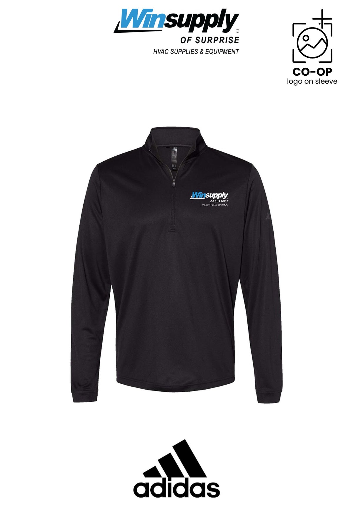 Adidas Mens Ultimate365 Lightweight Quarter-Zip Pullover - Winsupply of Surprise
