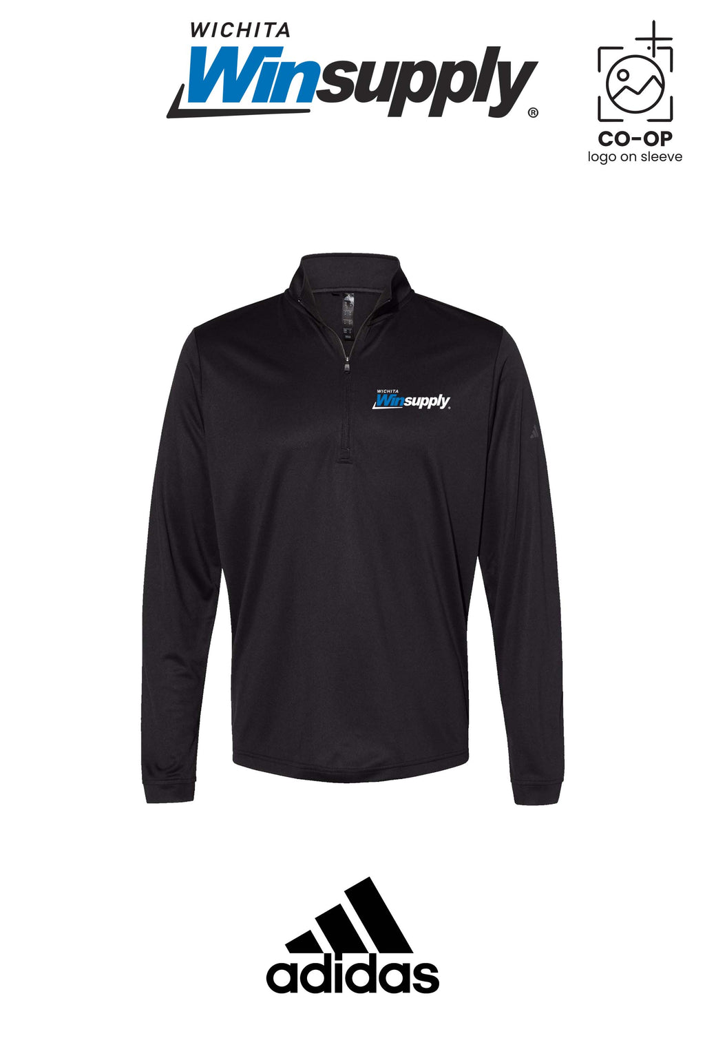 Adidas Mens Ultimate365 Lightweight Quarter-Zip Pullover - Wichita Winsupply