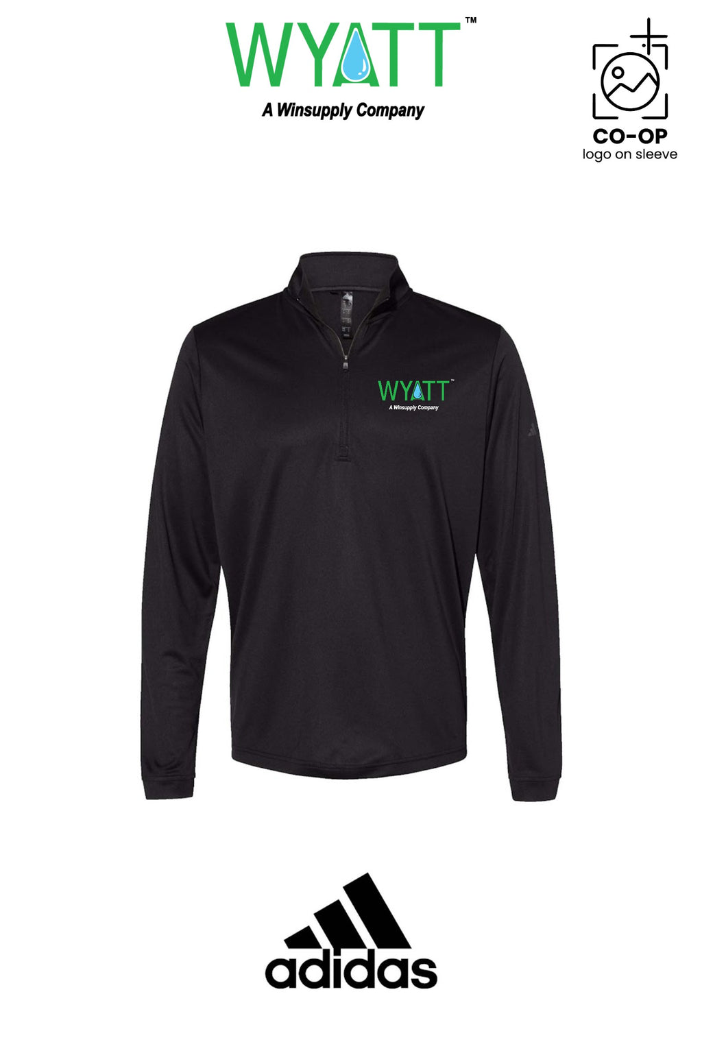 Adidas Mens Ultimate365 Lightweight Quarter-Zip Pullover - Wyatt Irrigation of Santa Rosa