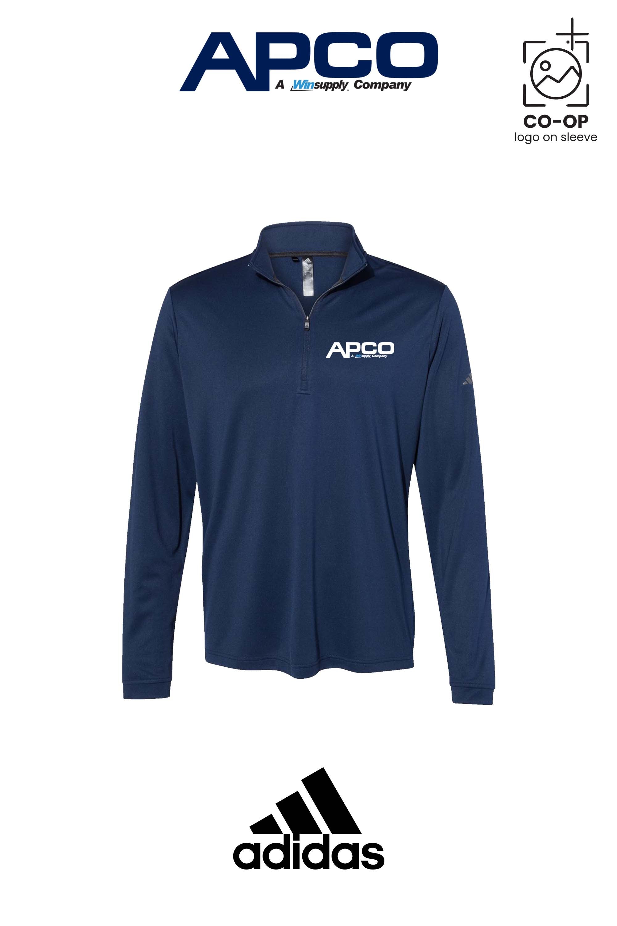 Adidas Mens Ultimate365 Lightweight Quarter-Zip Pullover - APCO Supply - Indianapolis