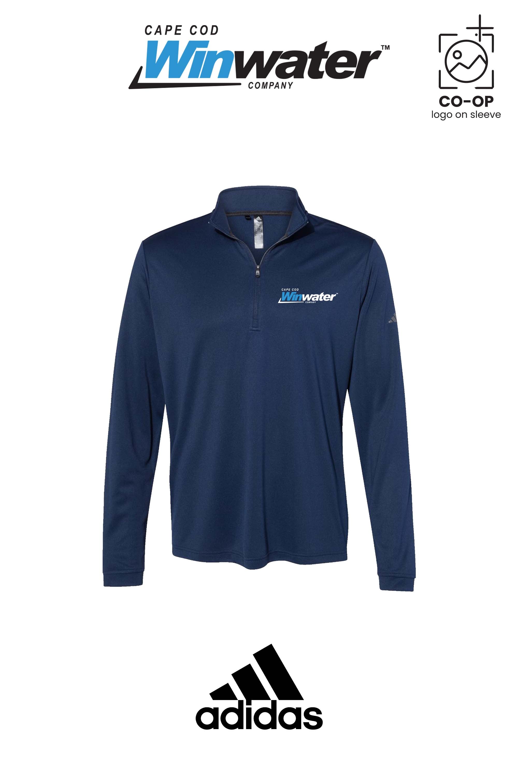 Adidas Mens Ultimate365 Lightweight Quarter-Zip Pullover - Winwater Cape Cod